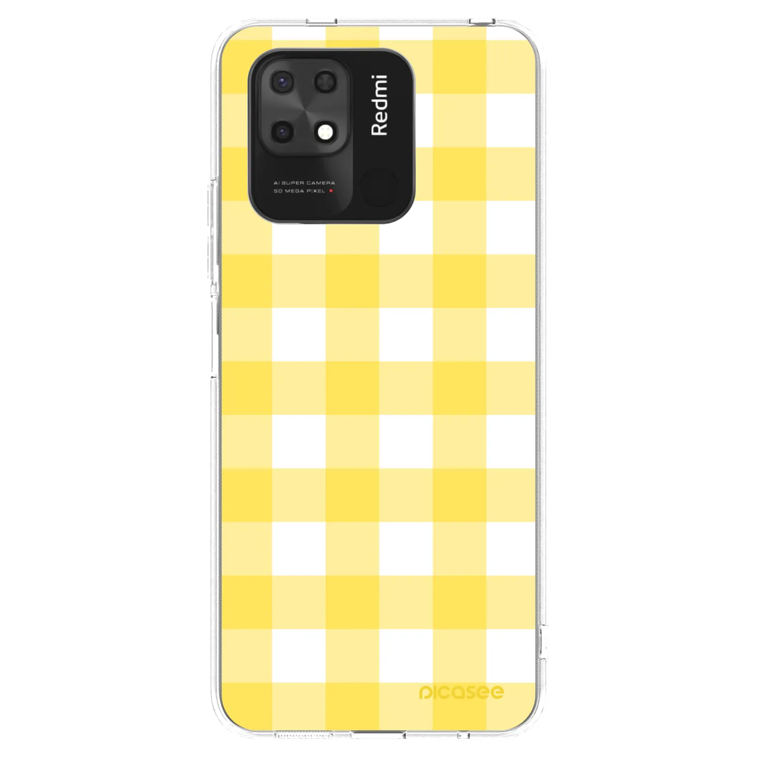 Picasee διαφανής θήκη σιλικόνης Xiaomi Redmi 10C - Gride lemon