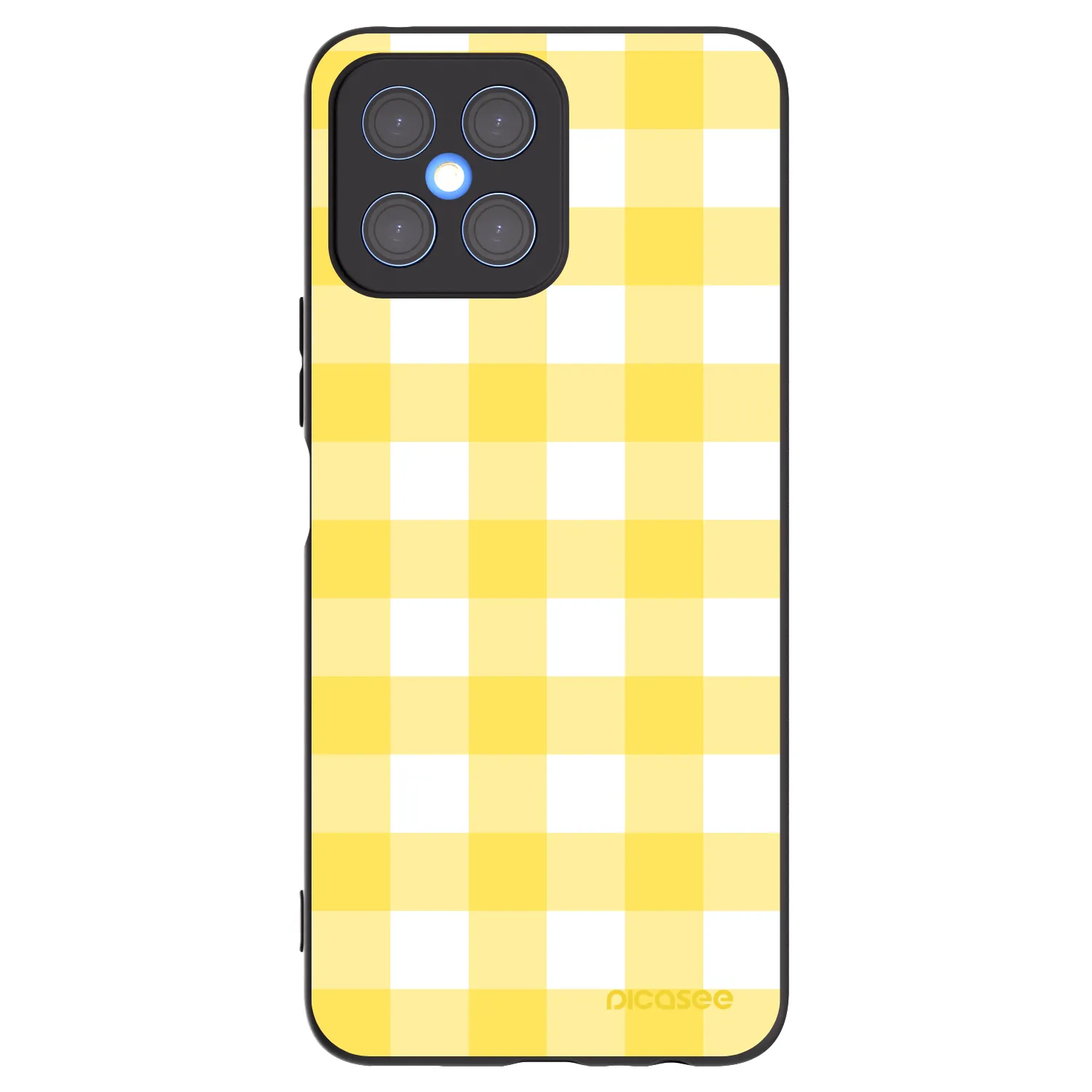 Picasee Μαύρη θήκη σιλικόνης για Honor X8 4G - Gride lemon