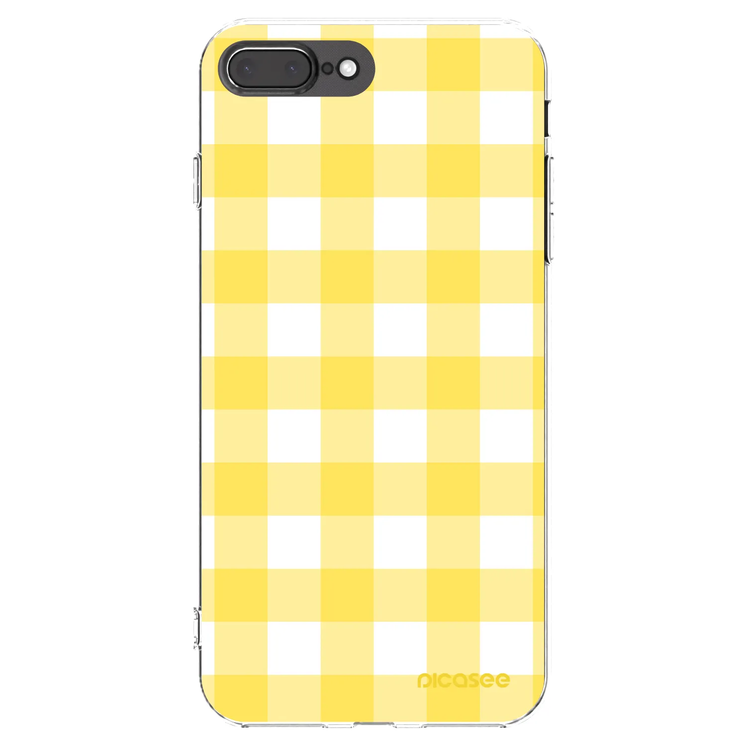 Picasee διαφανής θήκη σιλικόνης Apple iPhone 8 Plus - Gride lemon