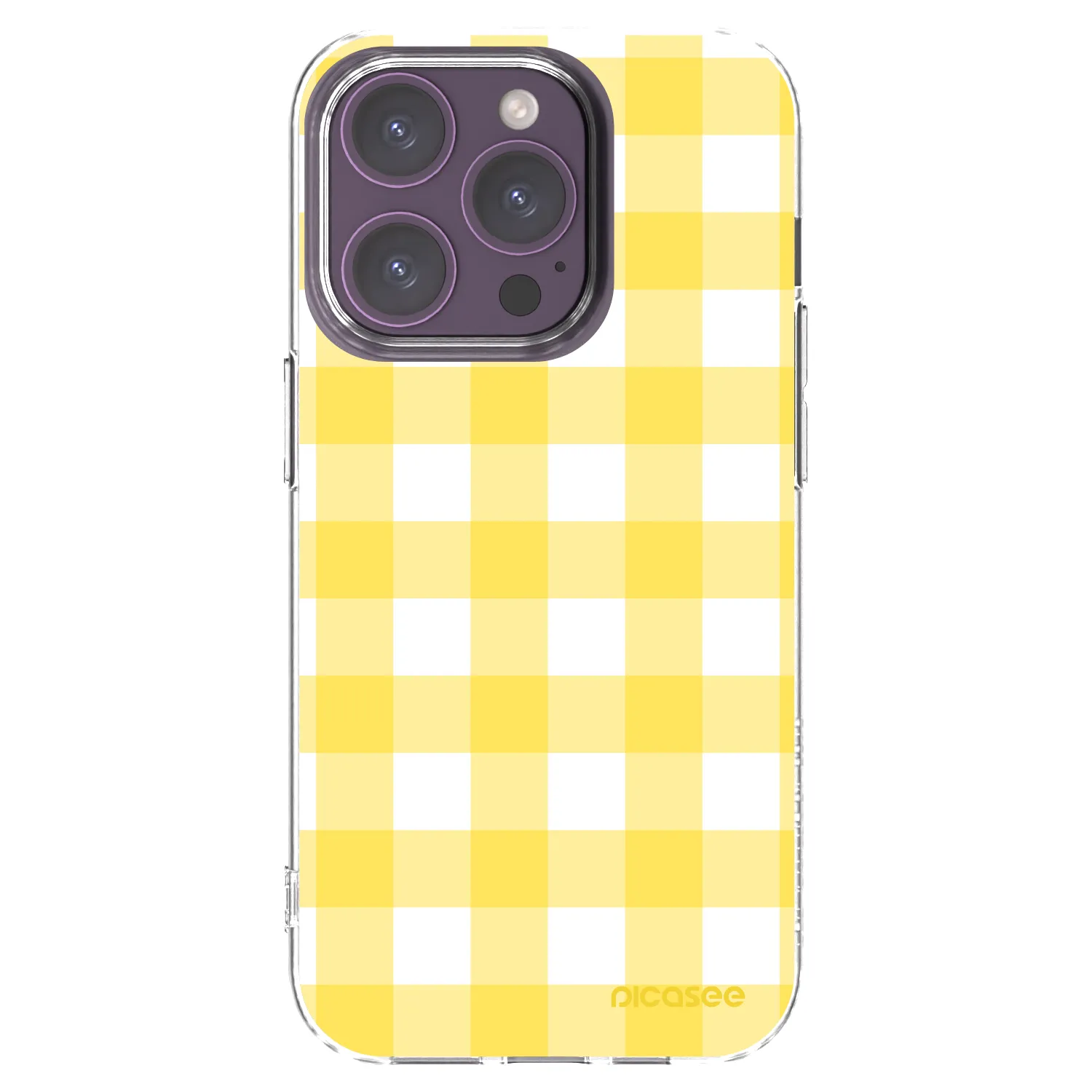 Picasee διαφανής θήκη σιλικόνης Apple iPhone 14 Pro - Gride lemon