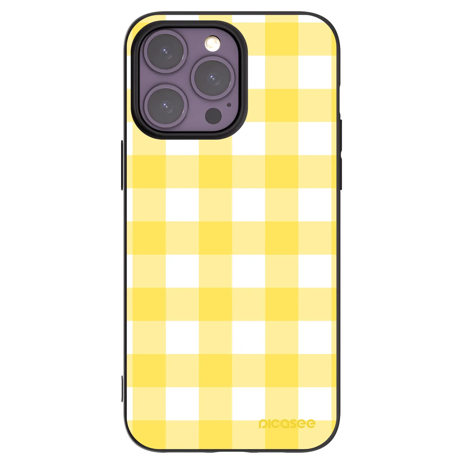 Picasee Μαύρη θήκη σιλικόνης για Apple iPhone 14 Pro Max - Gride lemon