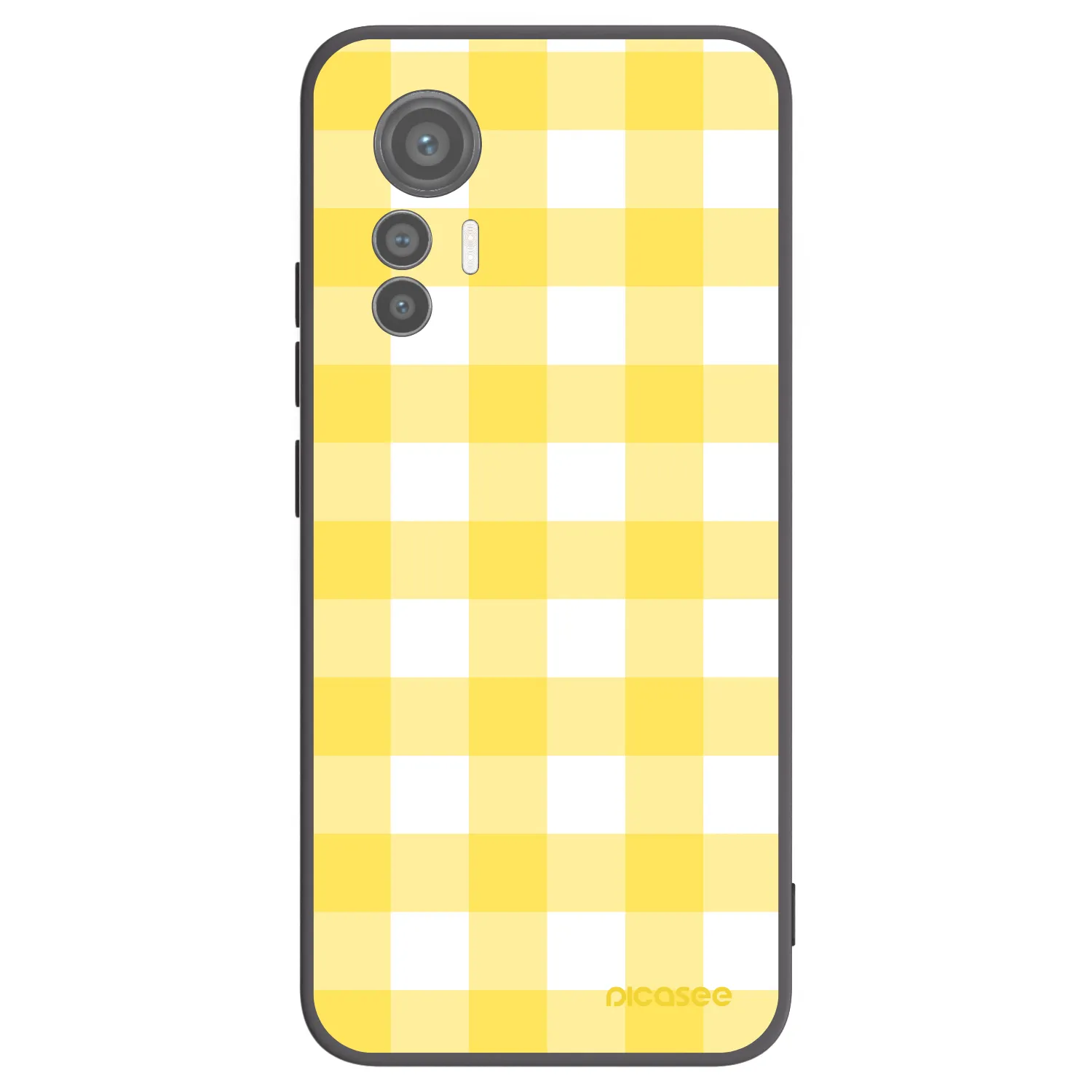 Picasee Μαύρη θήκη σιλικόνης για Xiaomi 12 Lite - Gride lemon