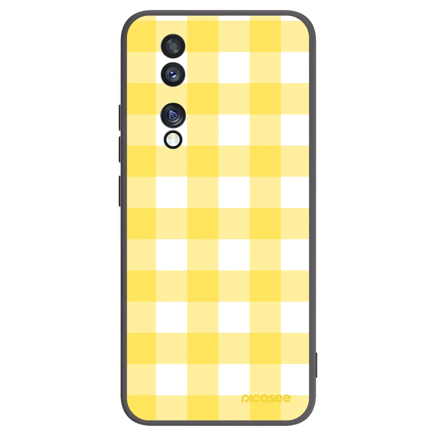 Picasee Μαύρη θήκη σιλικόνης για Honor 70 - Gride lemon