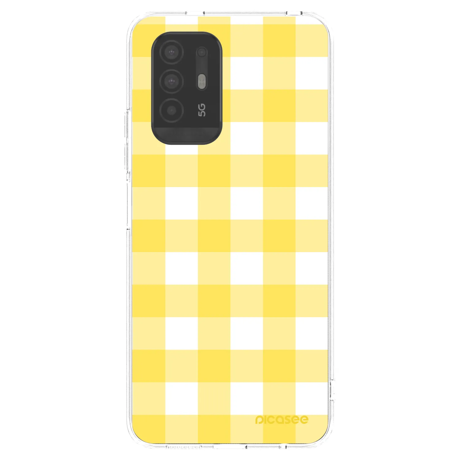 Picasee διαφανής θήκη σιλικόνης OPPO A94 5G - Gride lemon