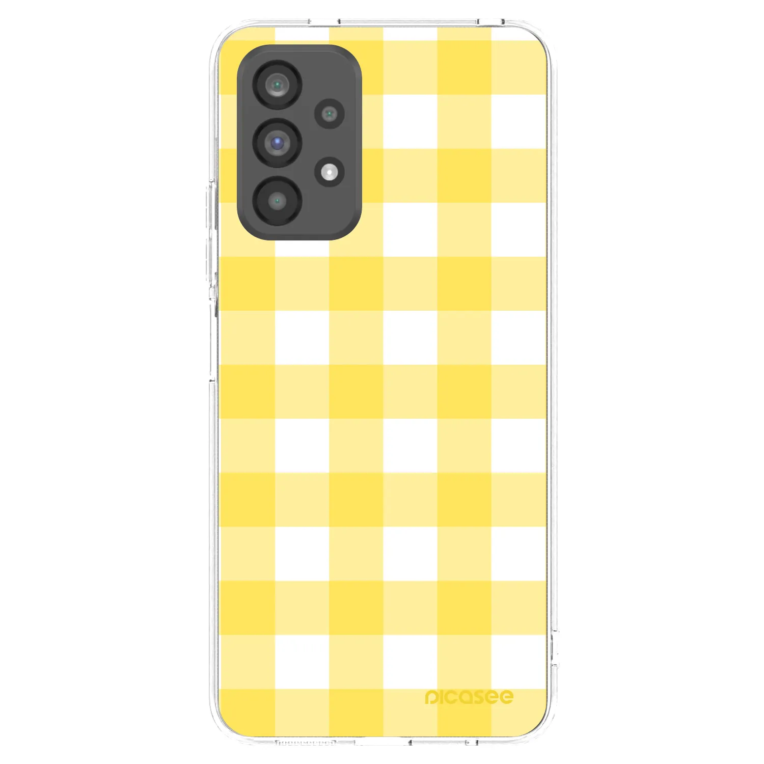 Picasee διαφανής θήκη σιλικόνης Samsung Galaxy A73 5G - Gride lemon