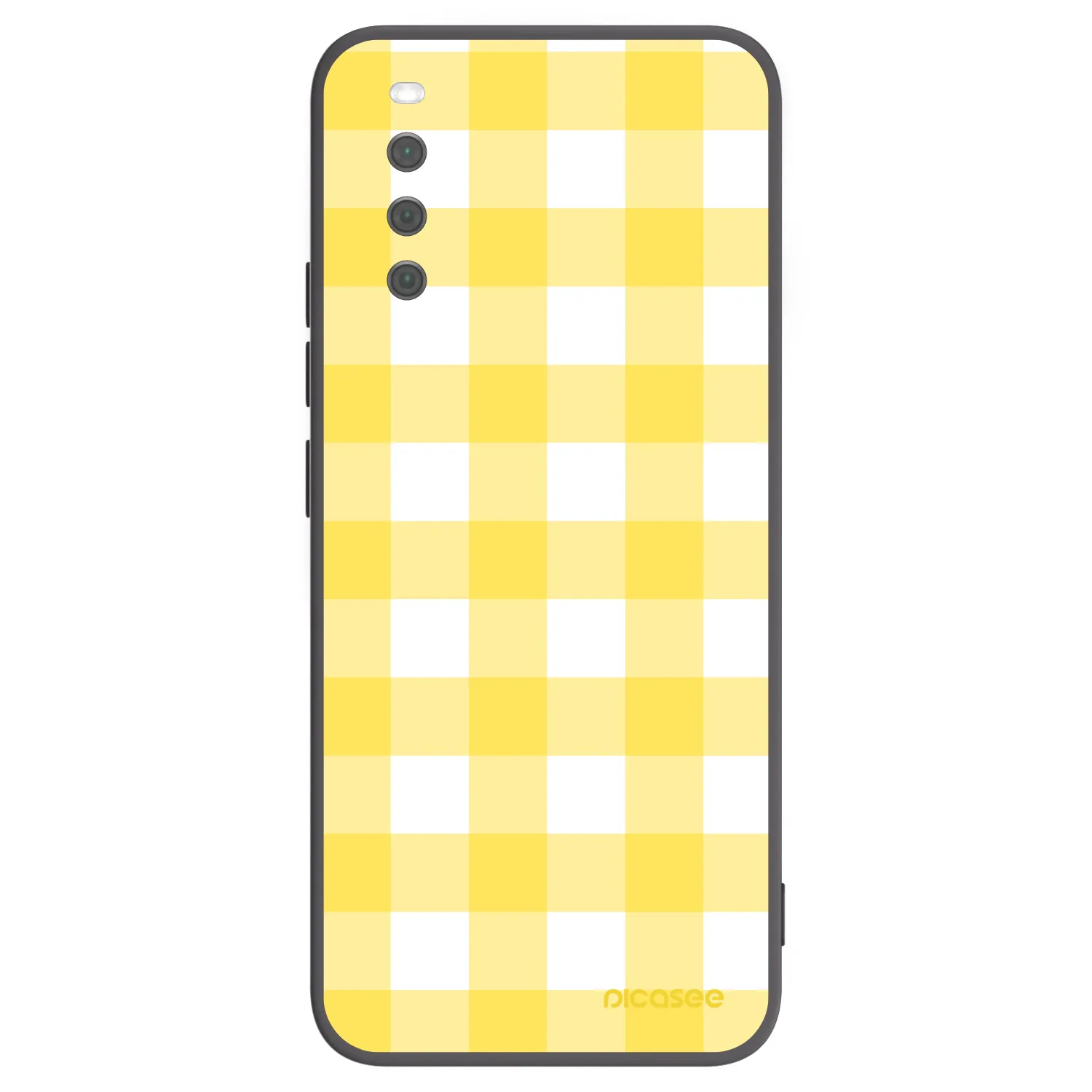 Picasee Μαύρη θήκη σιλικόνης για Sony Xperia 10 III - Gride lemon