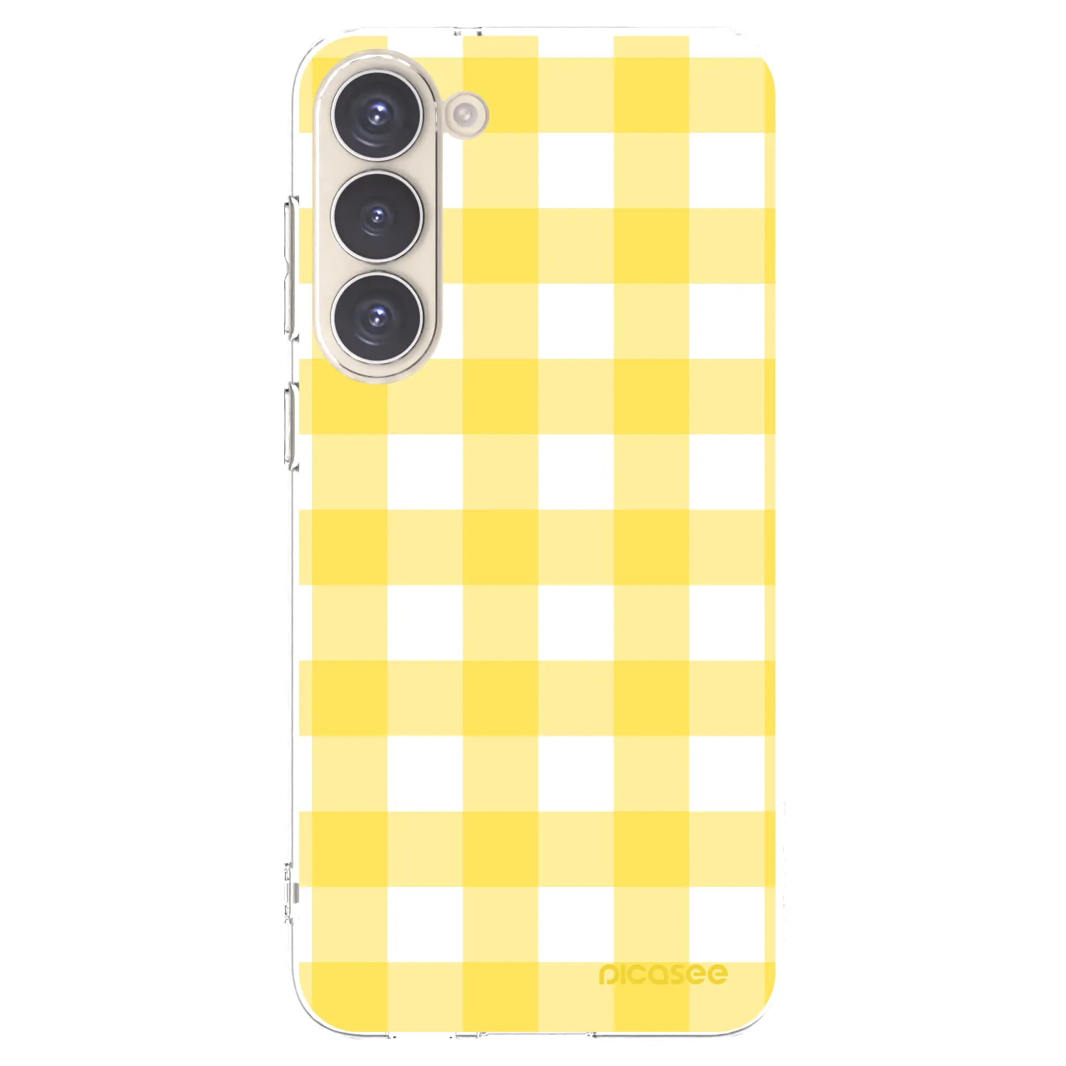 Picasee διαφανής θήκη σιλικόνης Samsung Galaxy S23+ 5G - Gride lemon