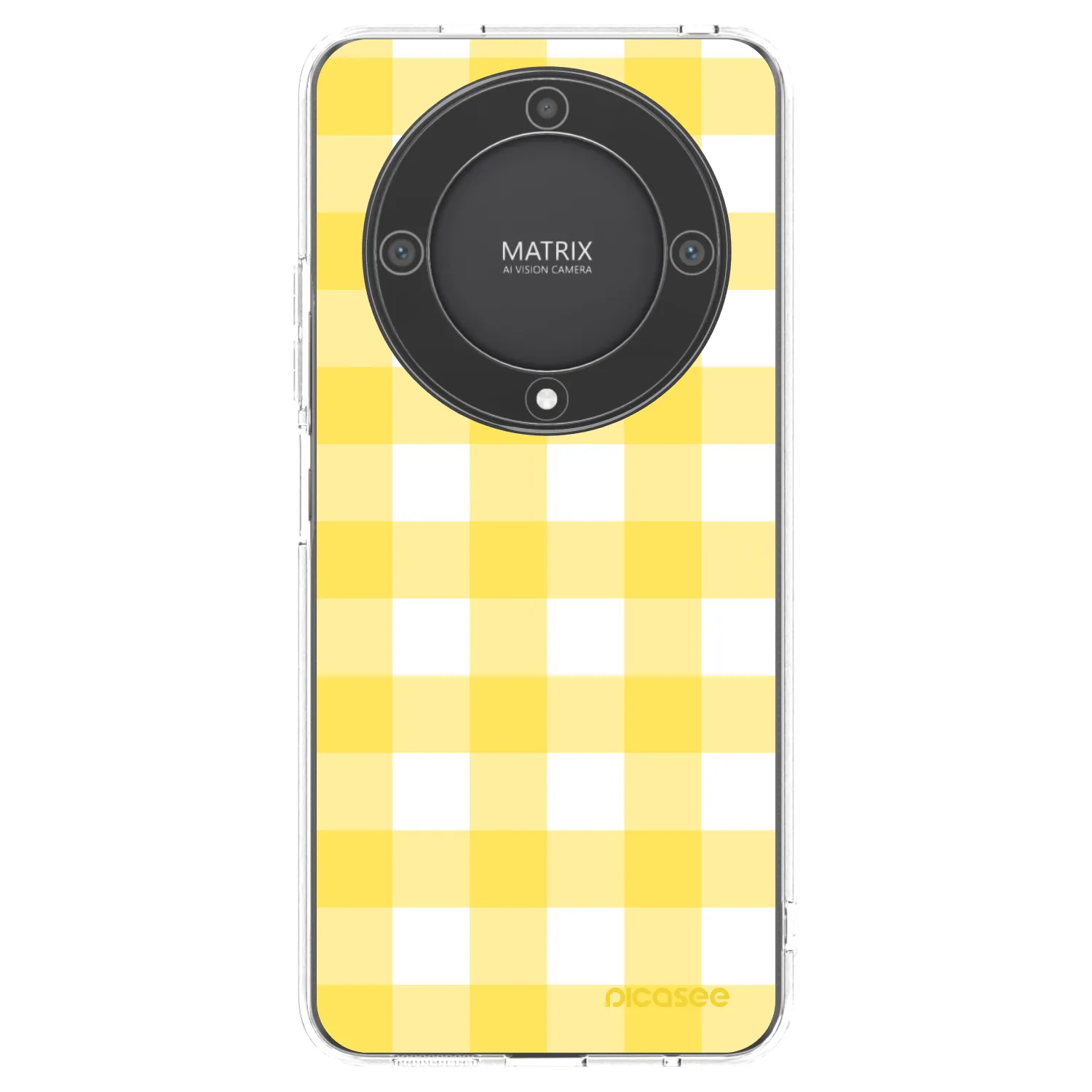 Picasee διαφανής θήκη σιλικόνης Honor Magic5 Lite 5G - Gride lemon