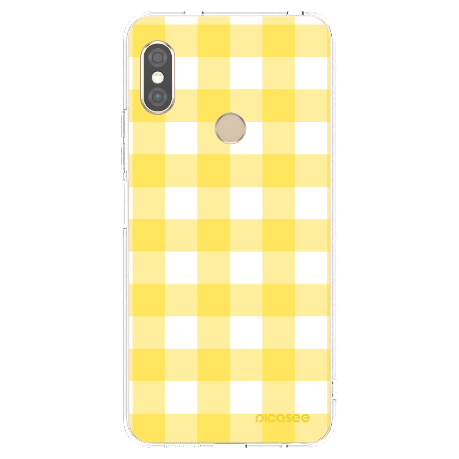 Picasee διαφανής θήκη σιλικόνης Xiaomi Redmi Note 5 Global - Gride lemon