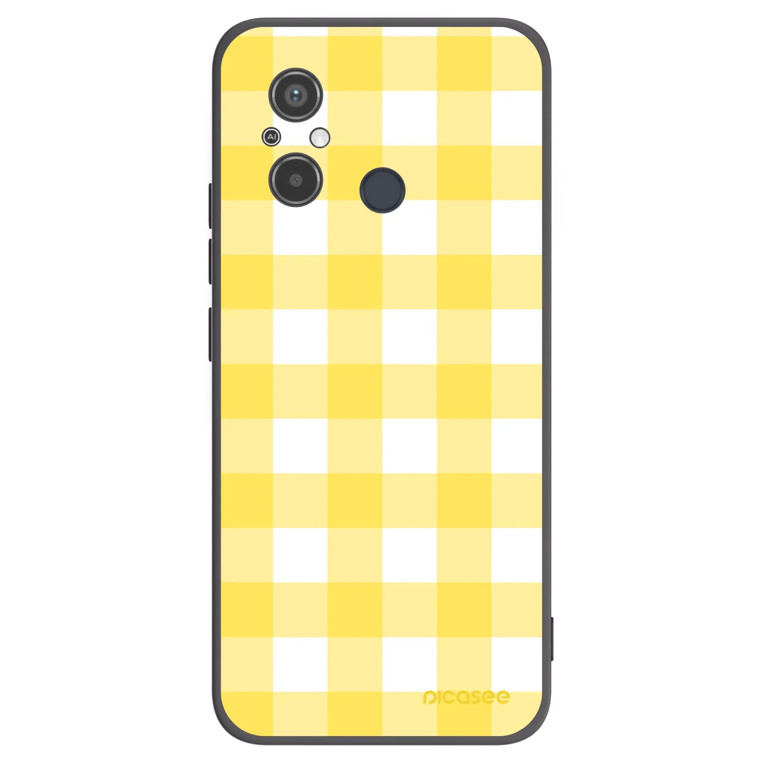 Picasee Μαύρη θήκη σιλικόνης για Xiaomi Redmi 12C - Gride lemon
