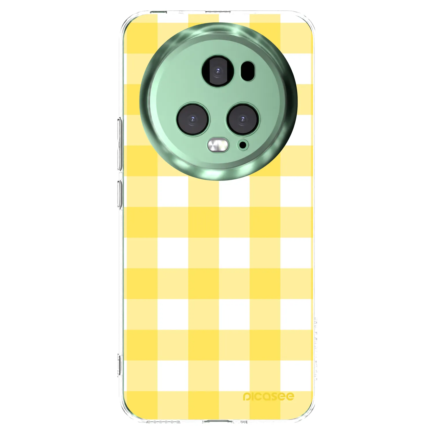 Picasee διαφανής θήκη σιλικόνης Honor Magic5 Pro - Gride lemon