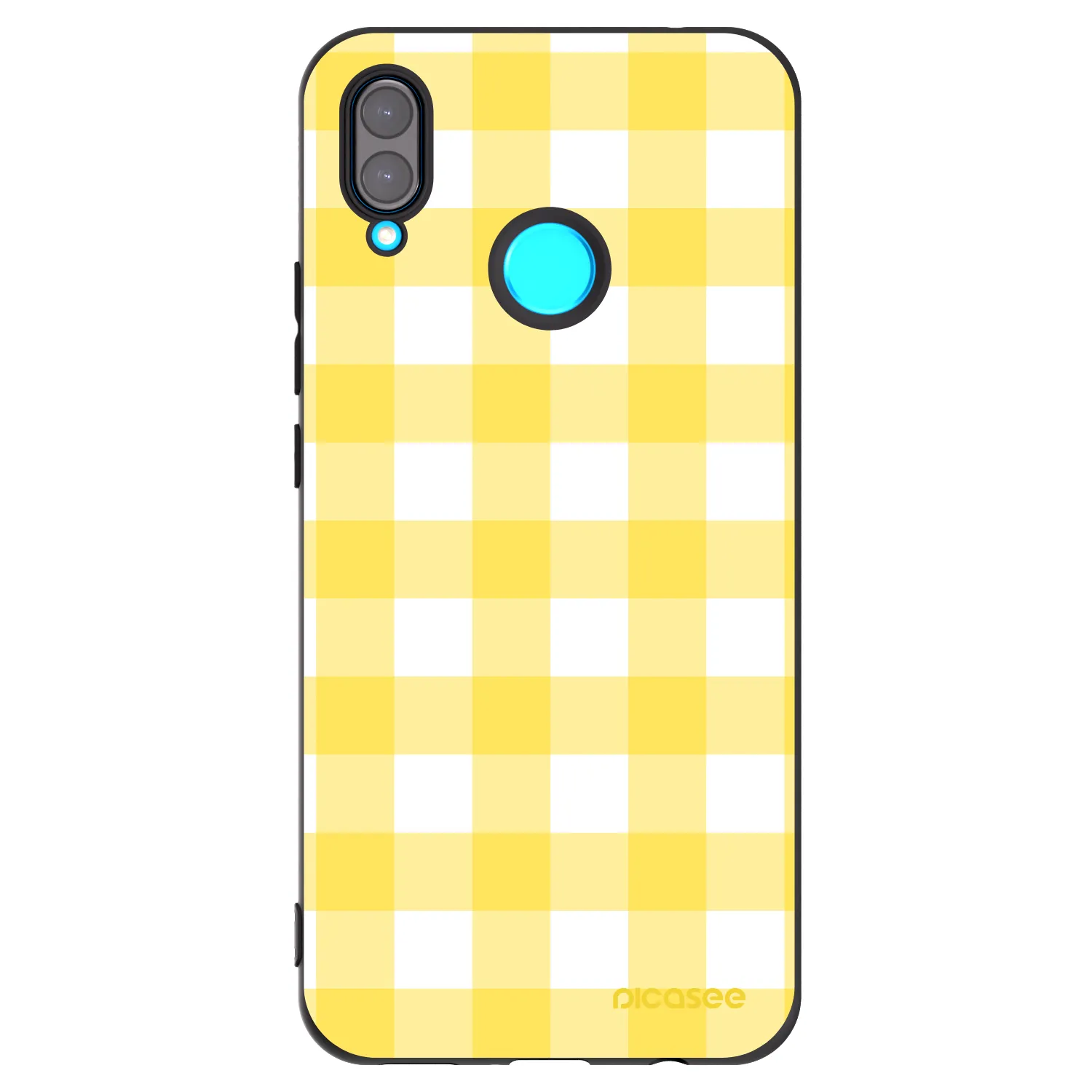 Picasee Μαύρη θήκη σιλικόνης για Huawei Nova 3 - Gride lemon