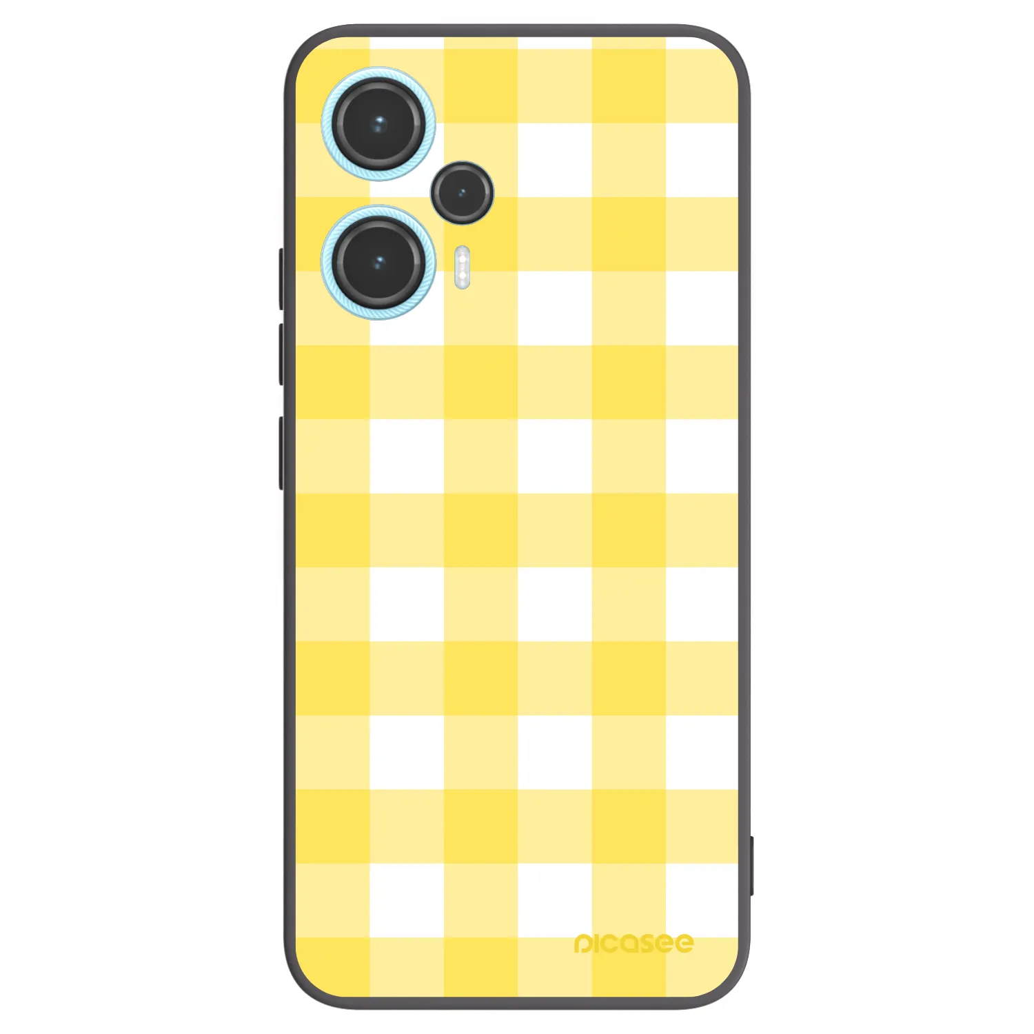 Picasee Μαύρη θήκη σιλικόνης για Xiaomi Poco F5 - Gride lemon