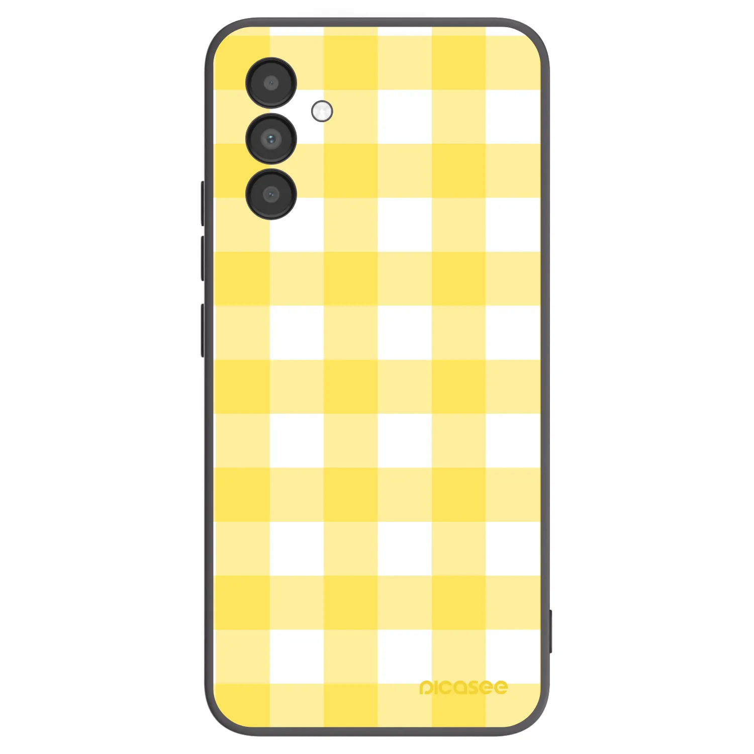 Picasee Μαύρη θήκη σιλικόνης για Samsung Galaxy A04s A047F - Gride lemon