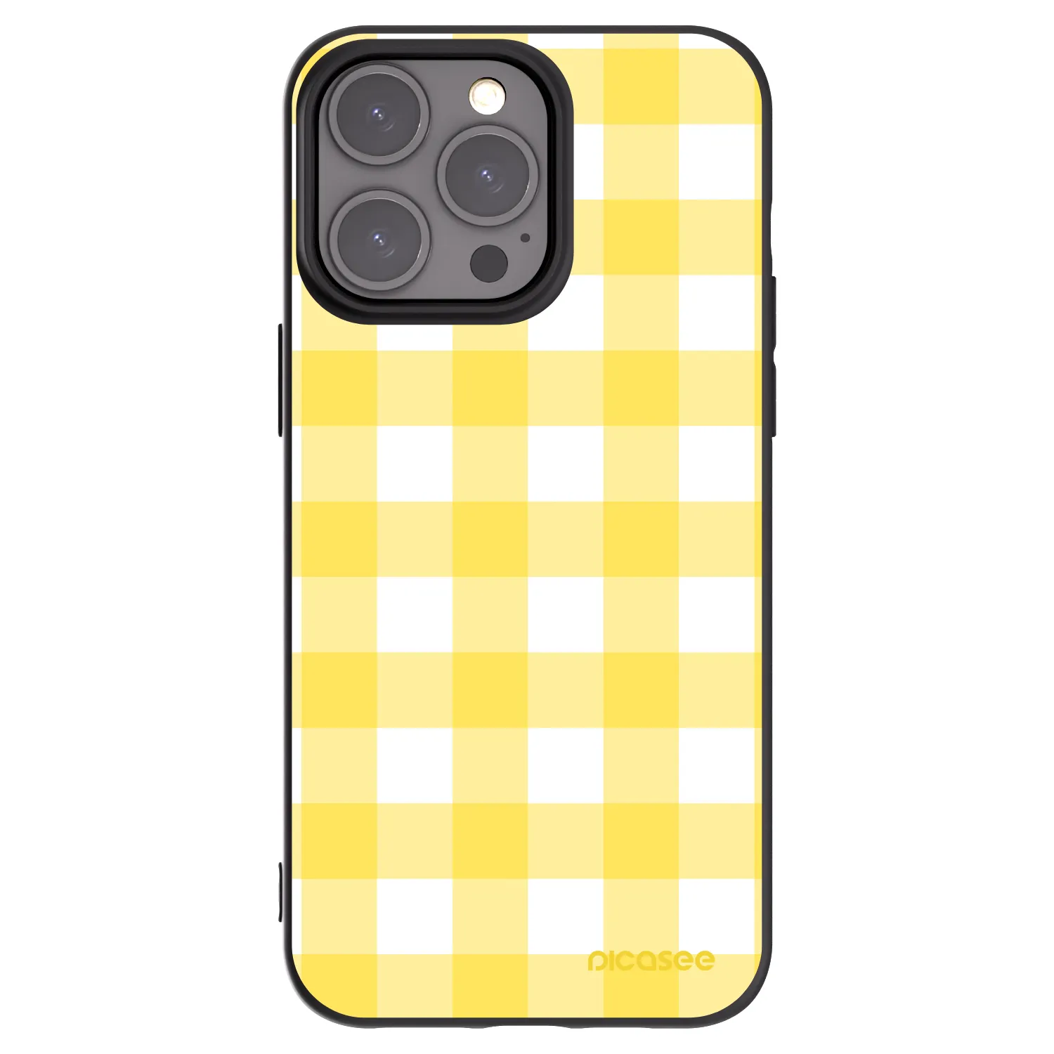 Picasee Μαύρη θήκη σιλικόνης για Apple iPhone 15 Pro Max - Gride lemon
