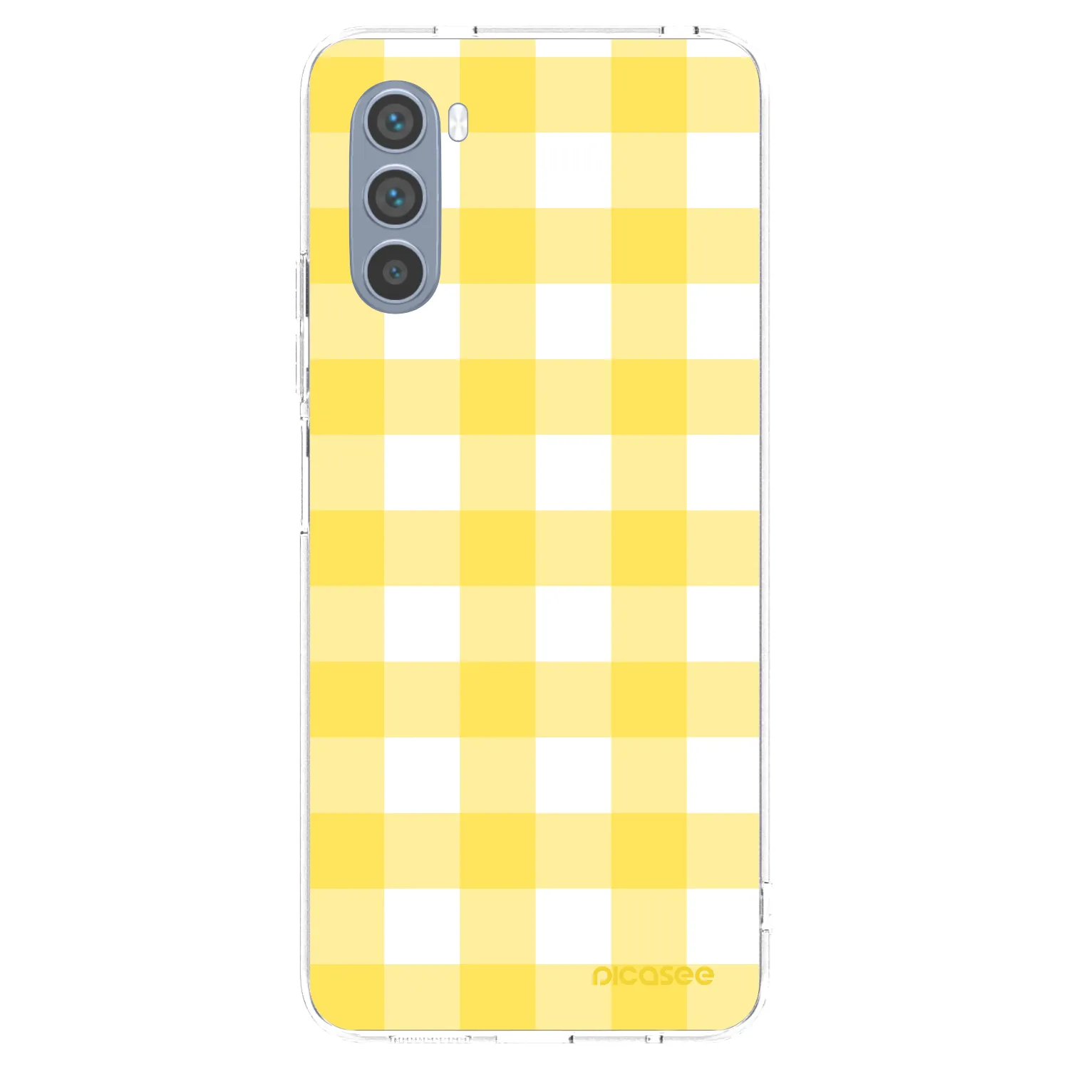 Picasee διαφανής θήκη σιλικόνης Motorola Moto G62 - Gride lemon