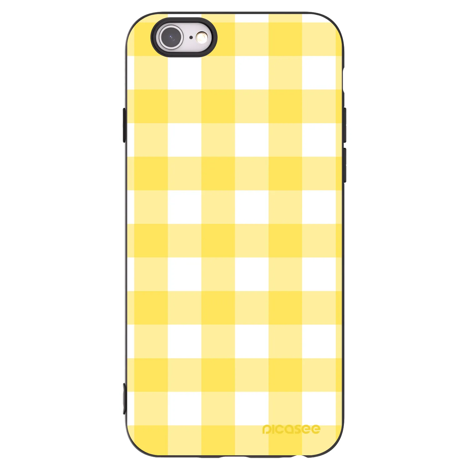 Picasee Μαύρη θήκη σιλικόνης για Apple iPhone 6/6S - Gride lemon