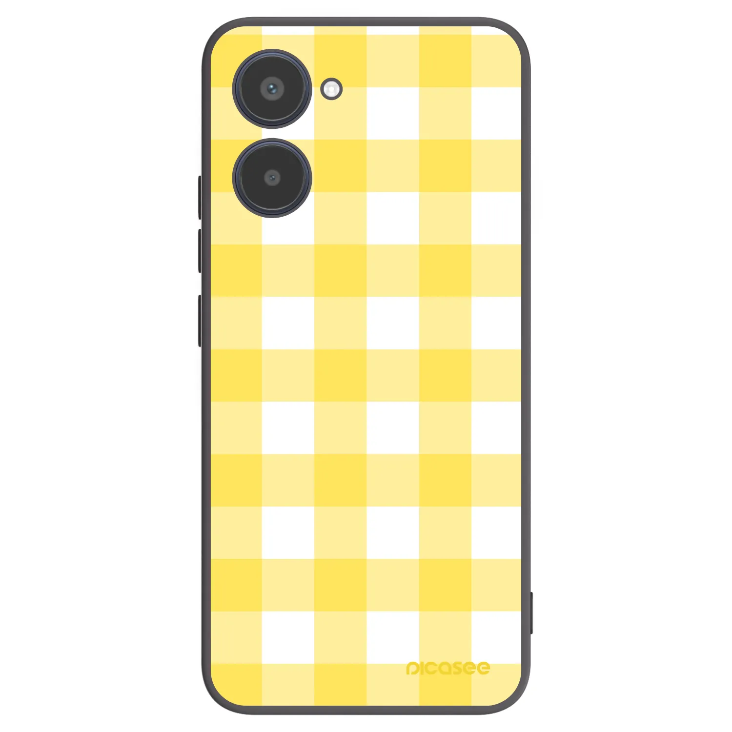 Picasee Μαύρη θήκη σιλικόνης για Realme 10 4G - Gride lemon