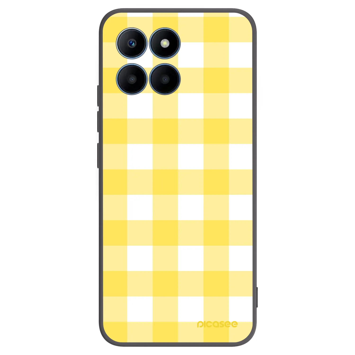 Picasee Μαύρη θήκη σιλικόνης για Honor 70 Lite - Gride lemon