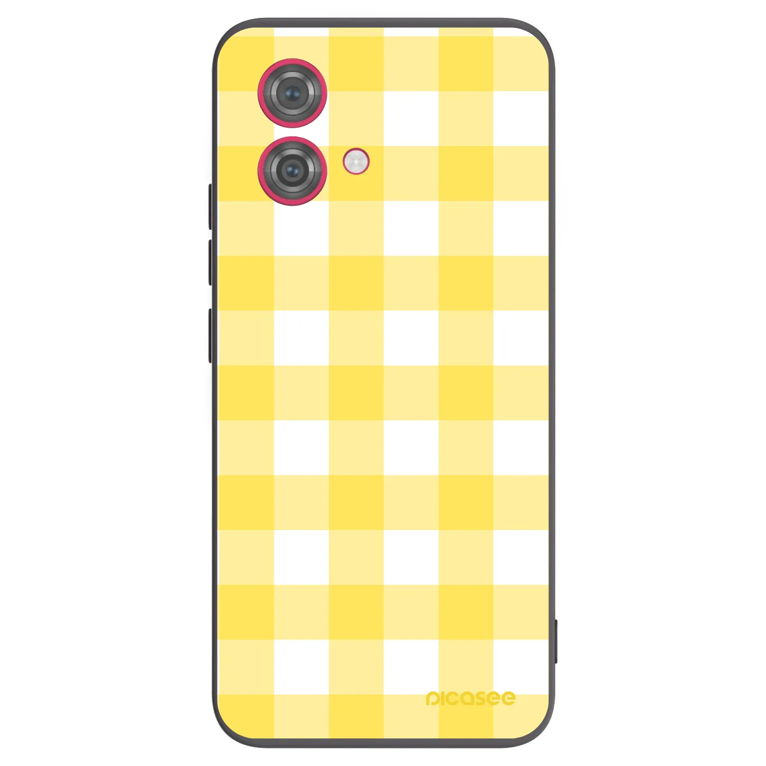 Picasee Μαύρη θήκη σιλικόνης για Motorola Moto G84 5G - Gride lemon