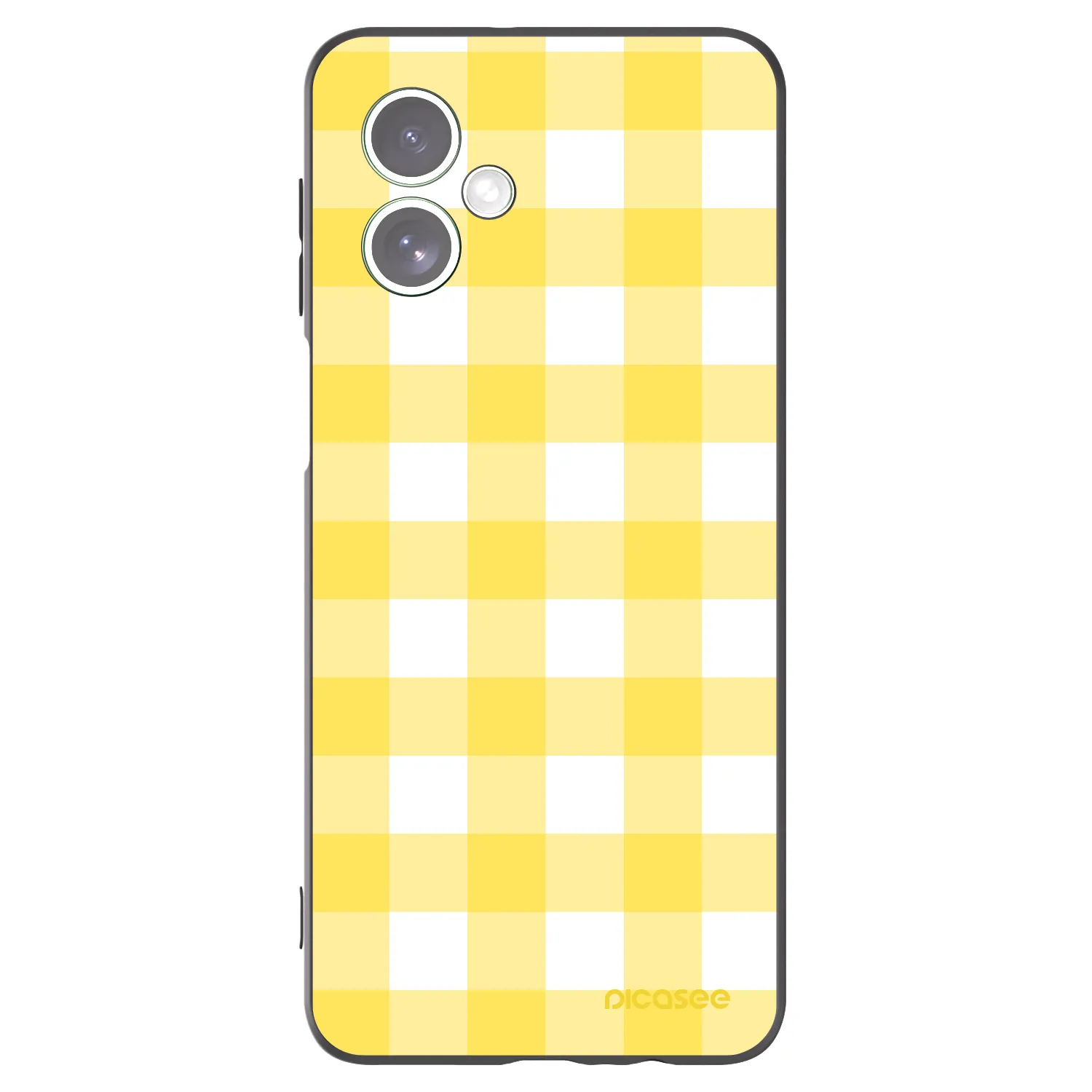 Picasee Μαύρη θήκη σιλικόνης για Motorola Moto G54 5G - Gride lemon