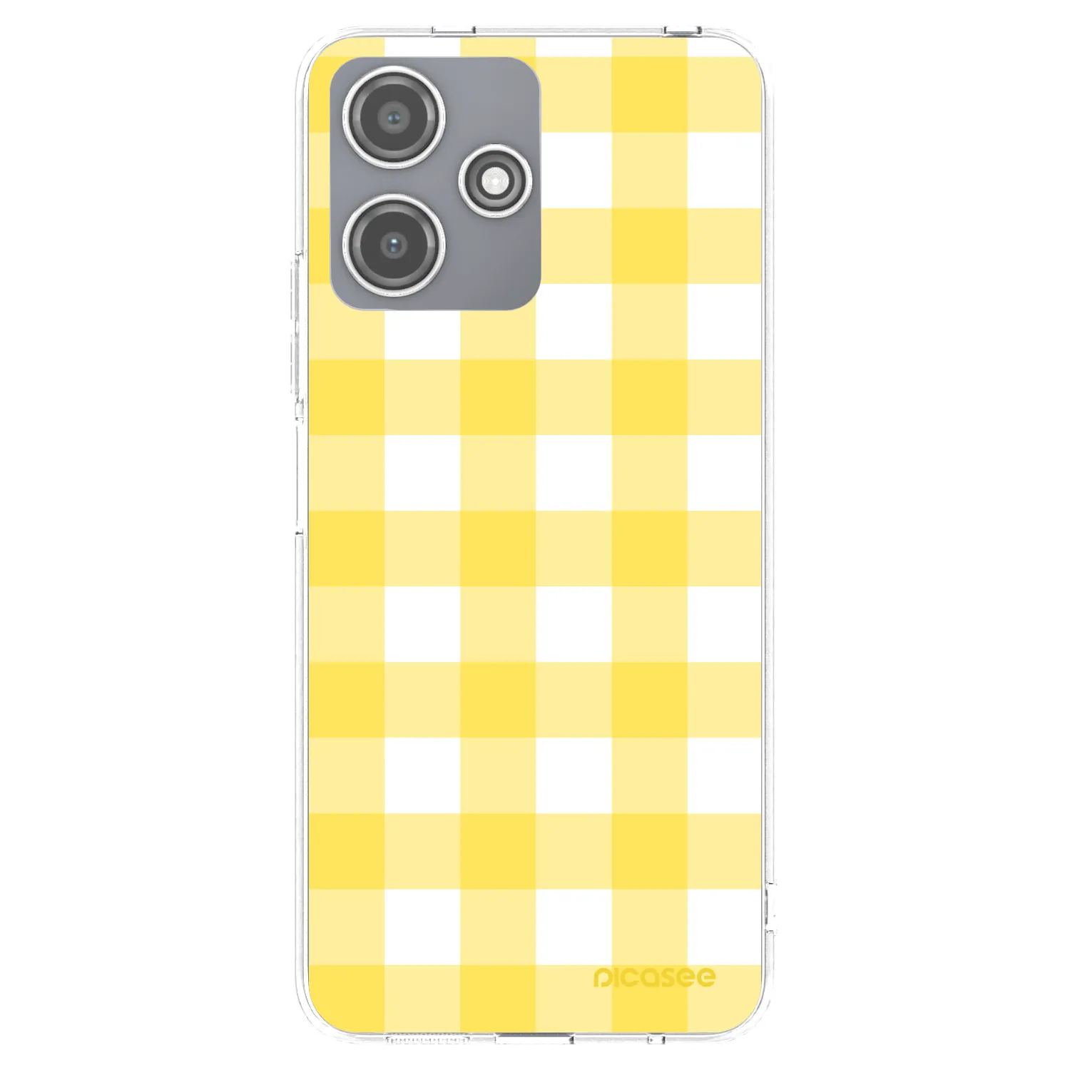 Picasee διαφανής θήκη σιλικόνης Xiaomi Redmi 12 5G - Gride lemon