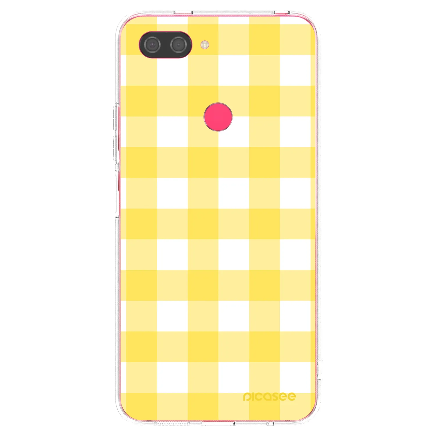 Picasee διαφανής θήκη σιλικόνης Xiaomi Mi 8 Lite - Gride lemon