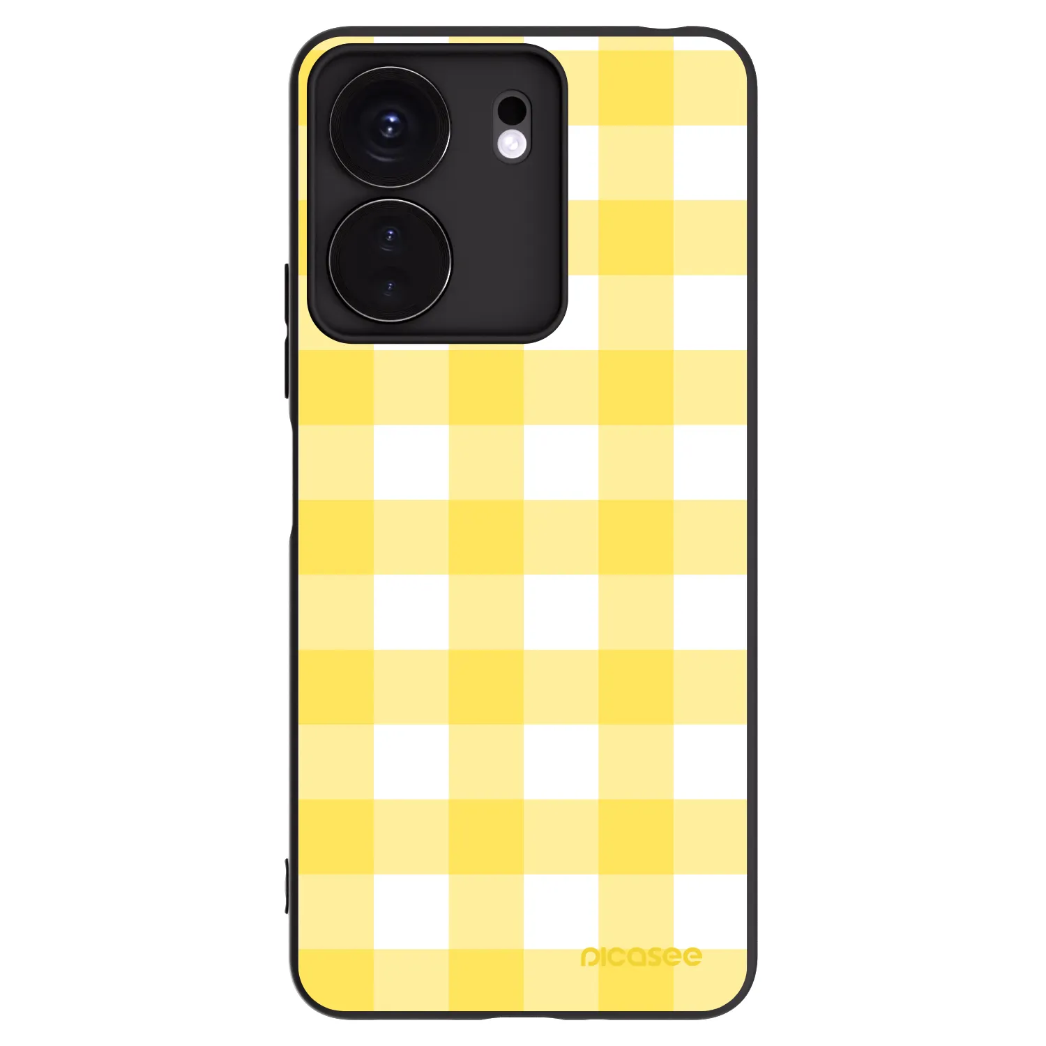 Picasee Μαύρη θήκη σιλικόνης για Xiaomi Redmi 13C 4G - Gride lemon