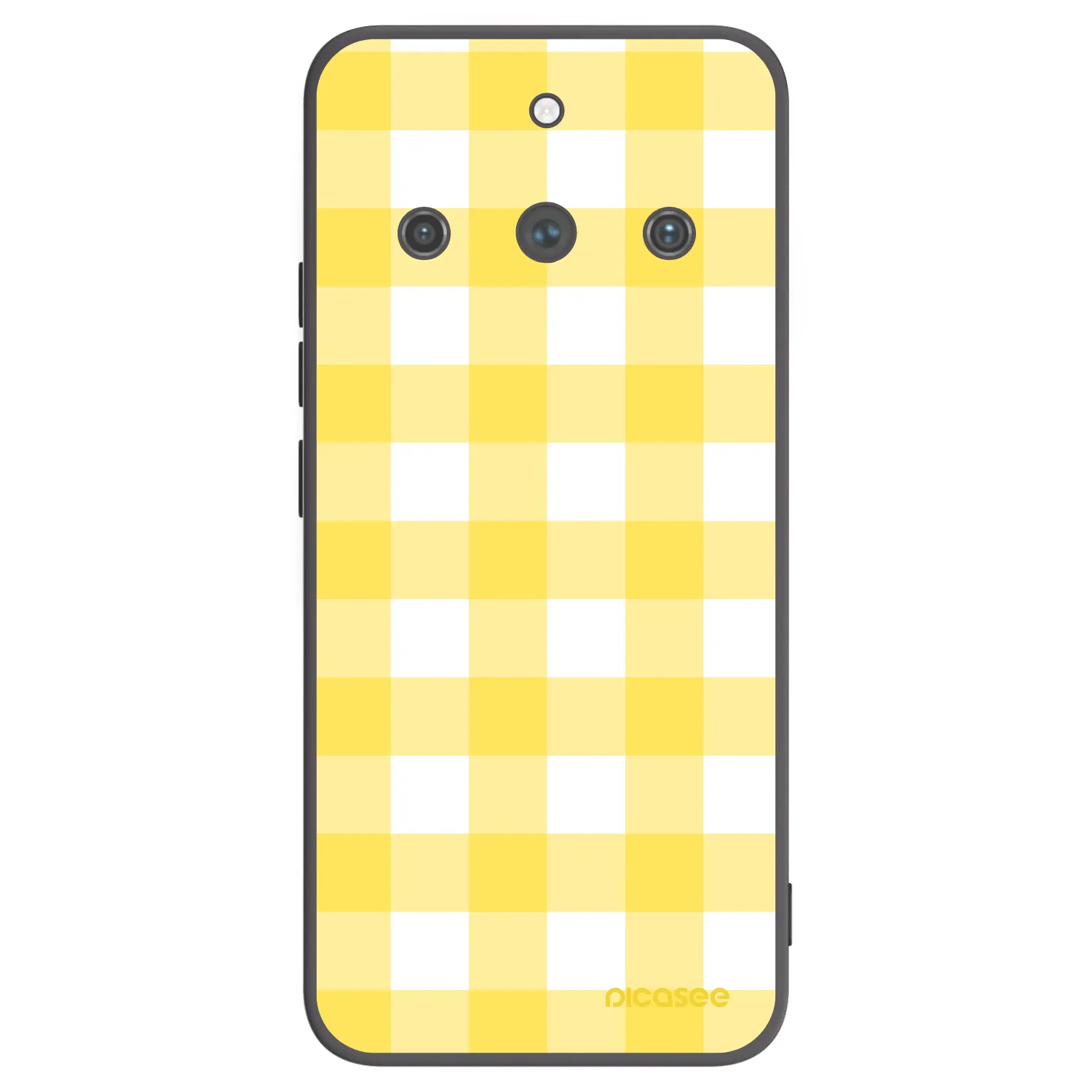 Picasee Μαύρη θήκη σιλικόνης για Realme 11 Pro+ - Gride lemon