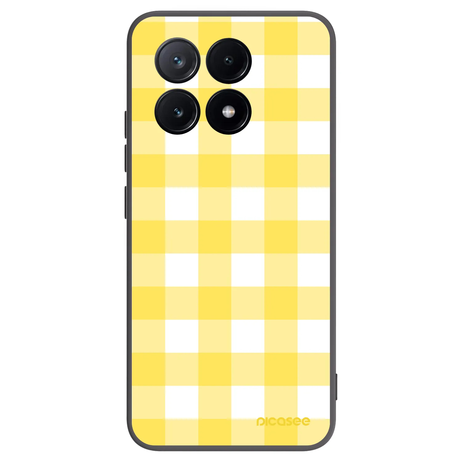 Picasee Μαύρη θήκη σιλικόνης για Xiaomi Poco X6 Pro - Gride lemon