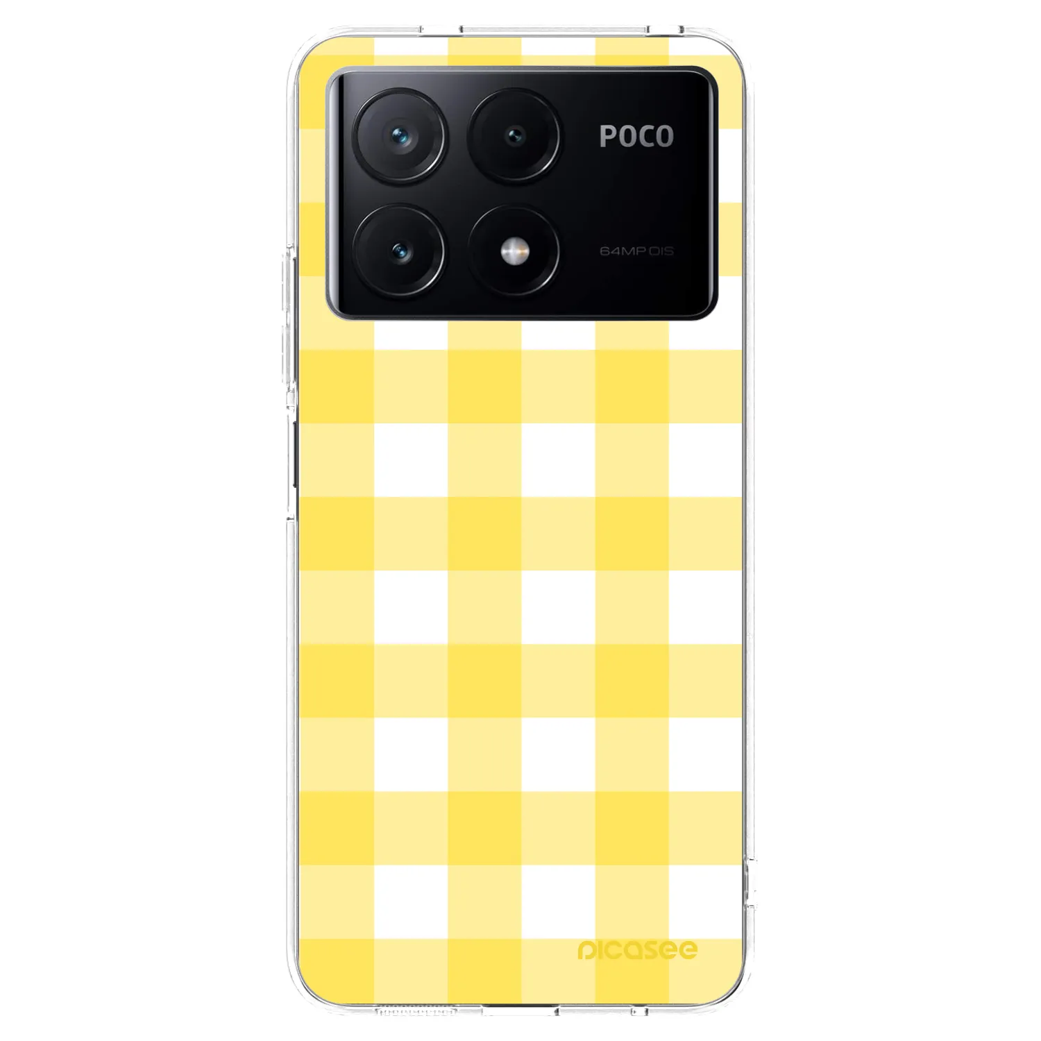 Picasee διαφανής θήκη σιλικόνης Xiaomi Poco X6 Pro - Gride lemon