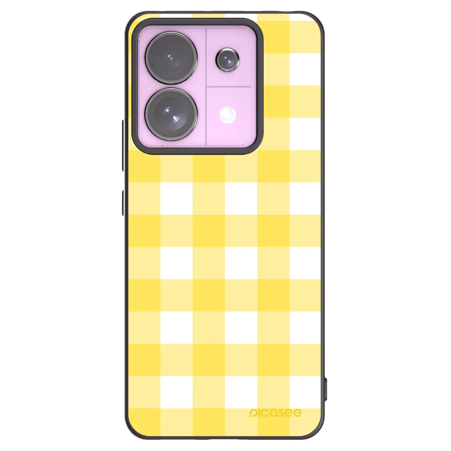 Picasee Μαύρη θήκη σιλικόνης για Xiaomi Redmi Note 13 Pro 5G - Gride lemon