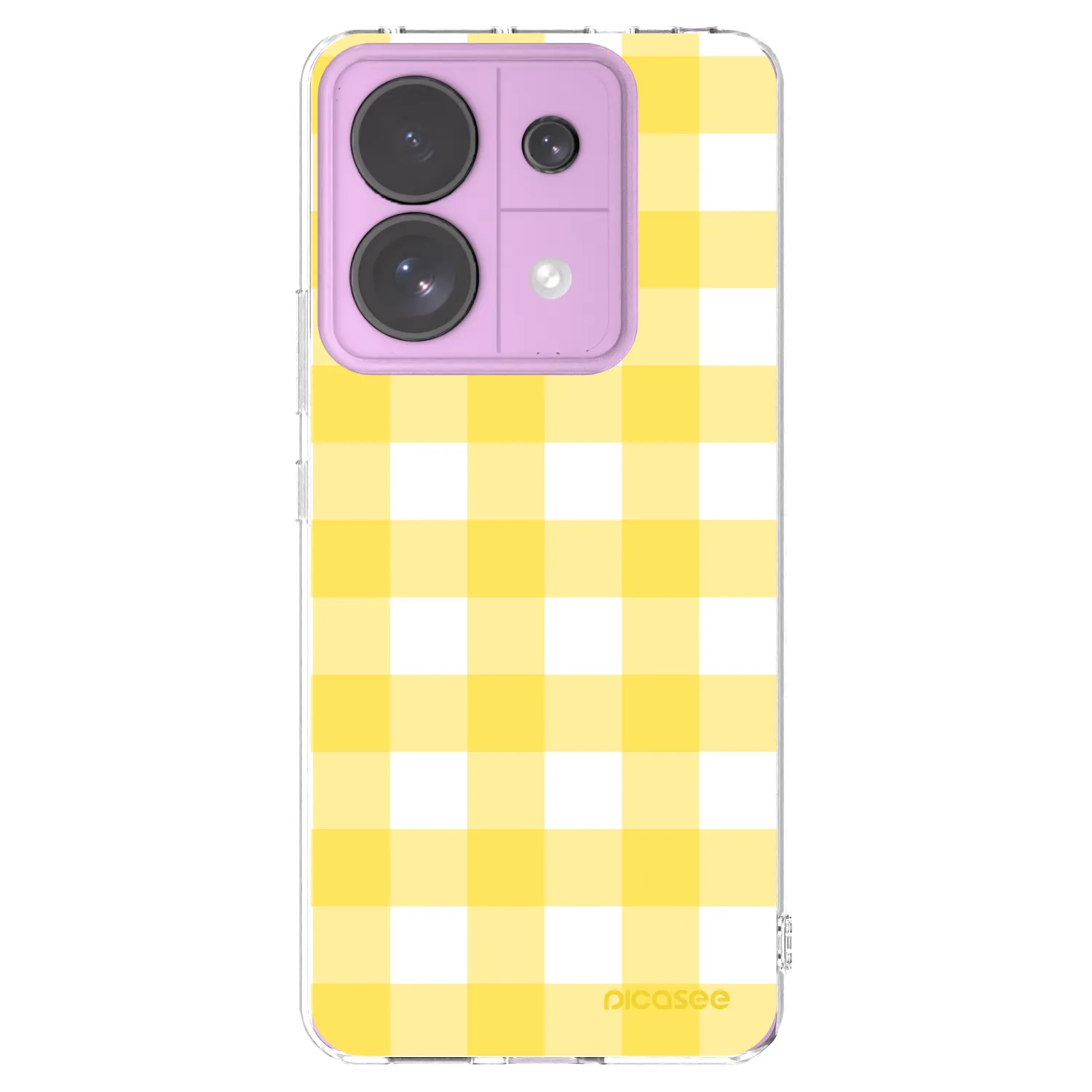 Picasee διαφανής θήκη σιλικόνης Xiaomi Redmi Note 13 Pro 5G - Gride lemon