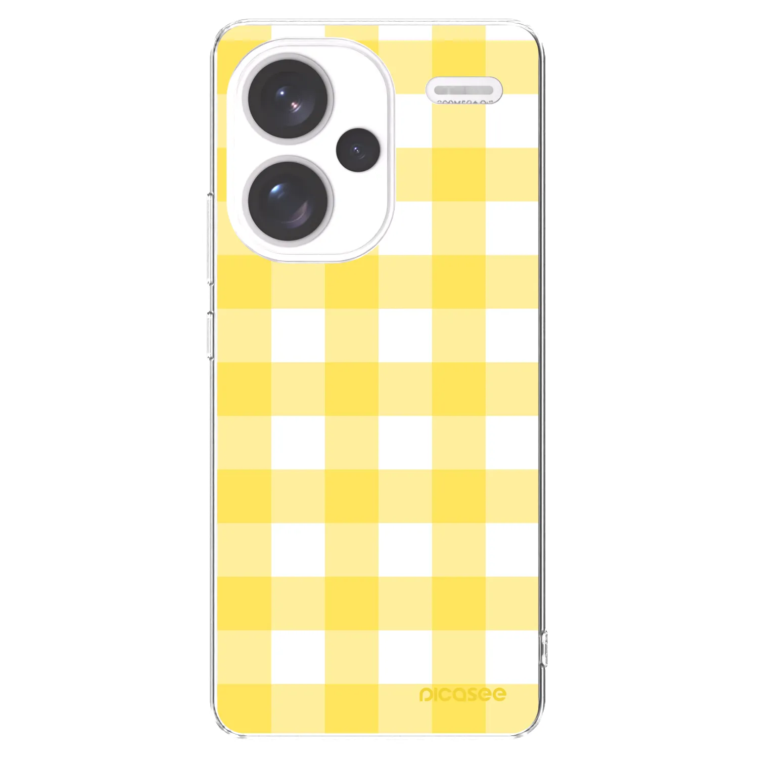 Picasee διαφανής θήκη σιλικόνης Xiaomi Redmi Note 13 Pro+ 5G - Gride lemon