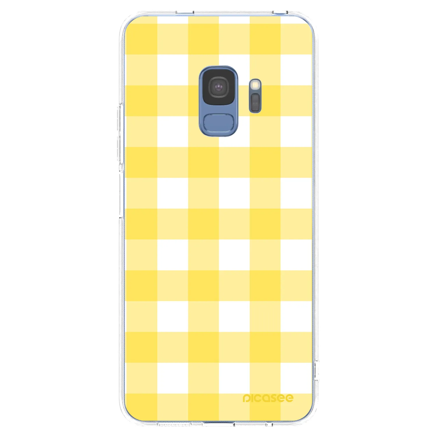 Picasee διαφανής θήκη σιλικόνης Samsung Galaxy S9 G960F - Gride lemon