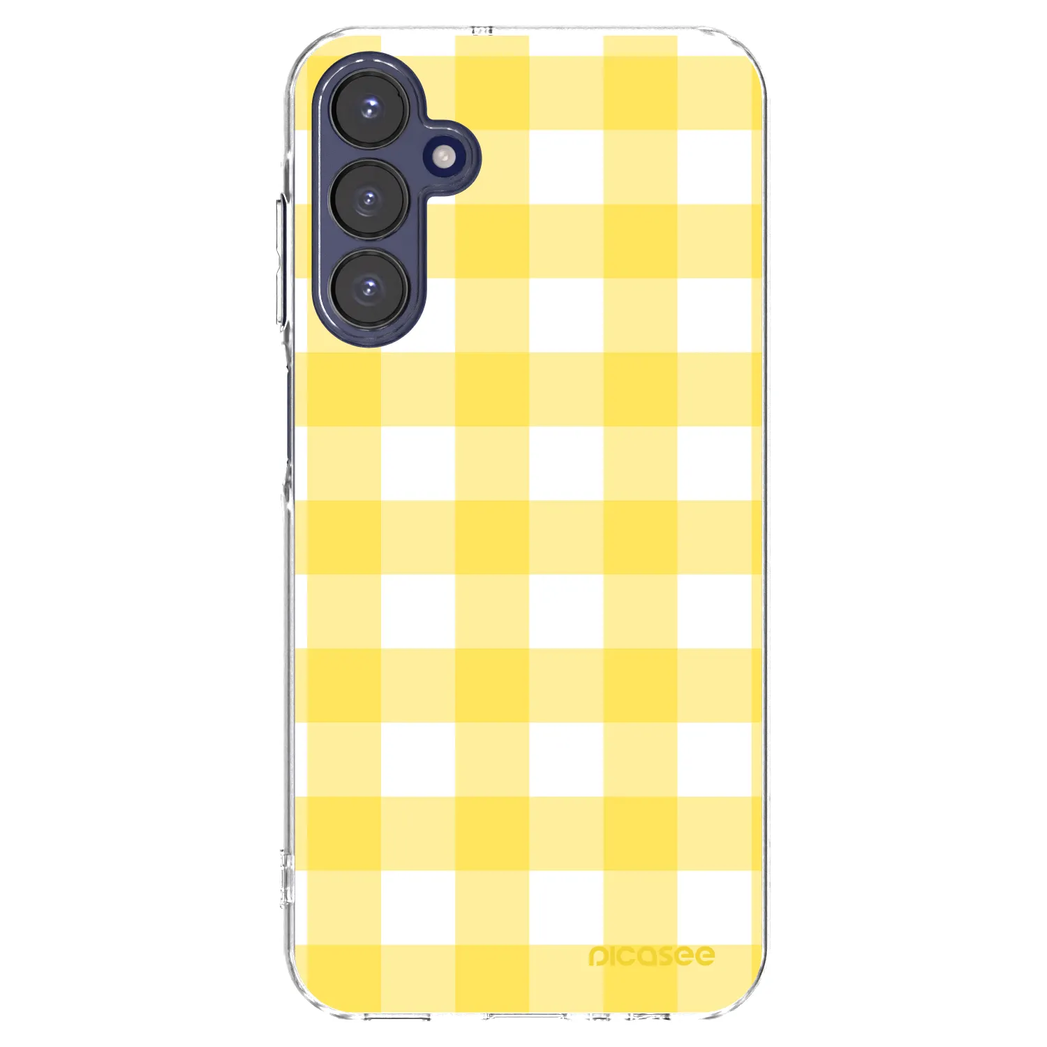 Picasee διαφανής θήκη σιλικόνης Samsung Galaxy A15 A155F 4G - Gride lemon