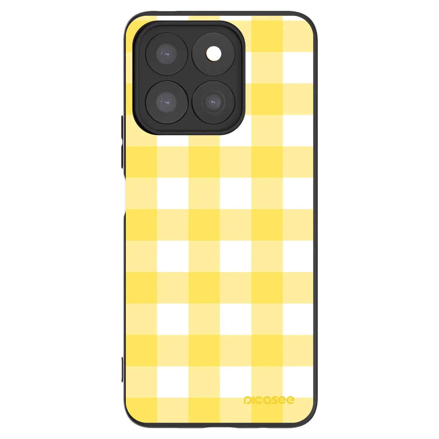 Picasee Μαύρη θήκη σιλικόνης για Honor X8b - Gride lemon