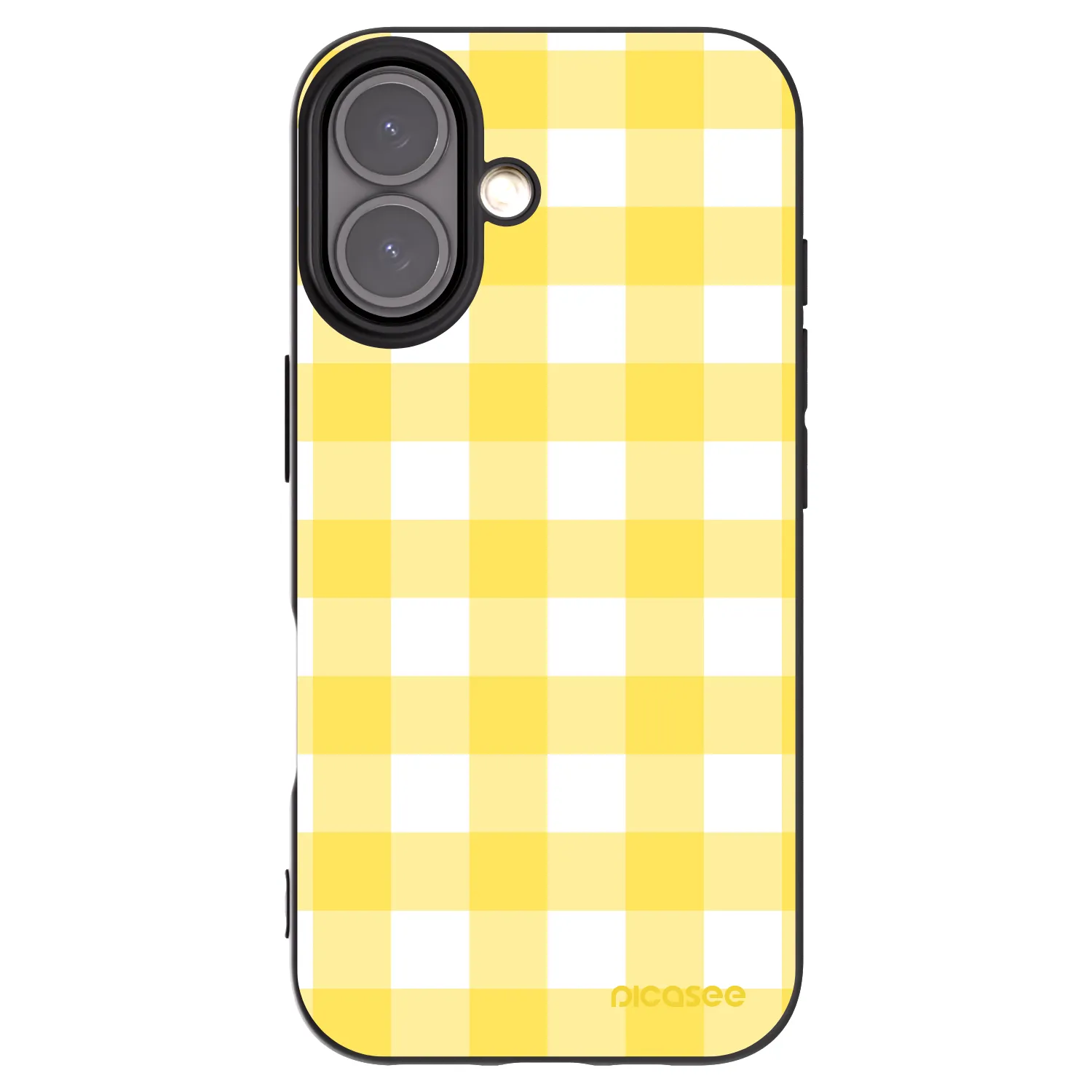 Picasee Μαύρη θήκη σιλικόνης για Apple iPhone 16 - Gride lemon
