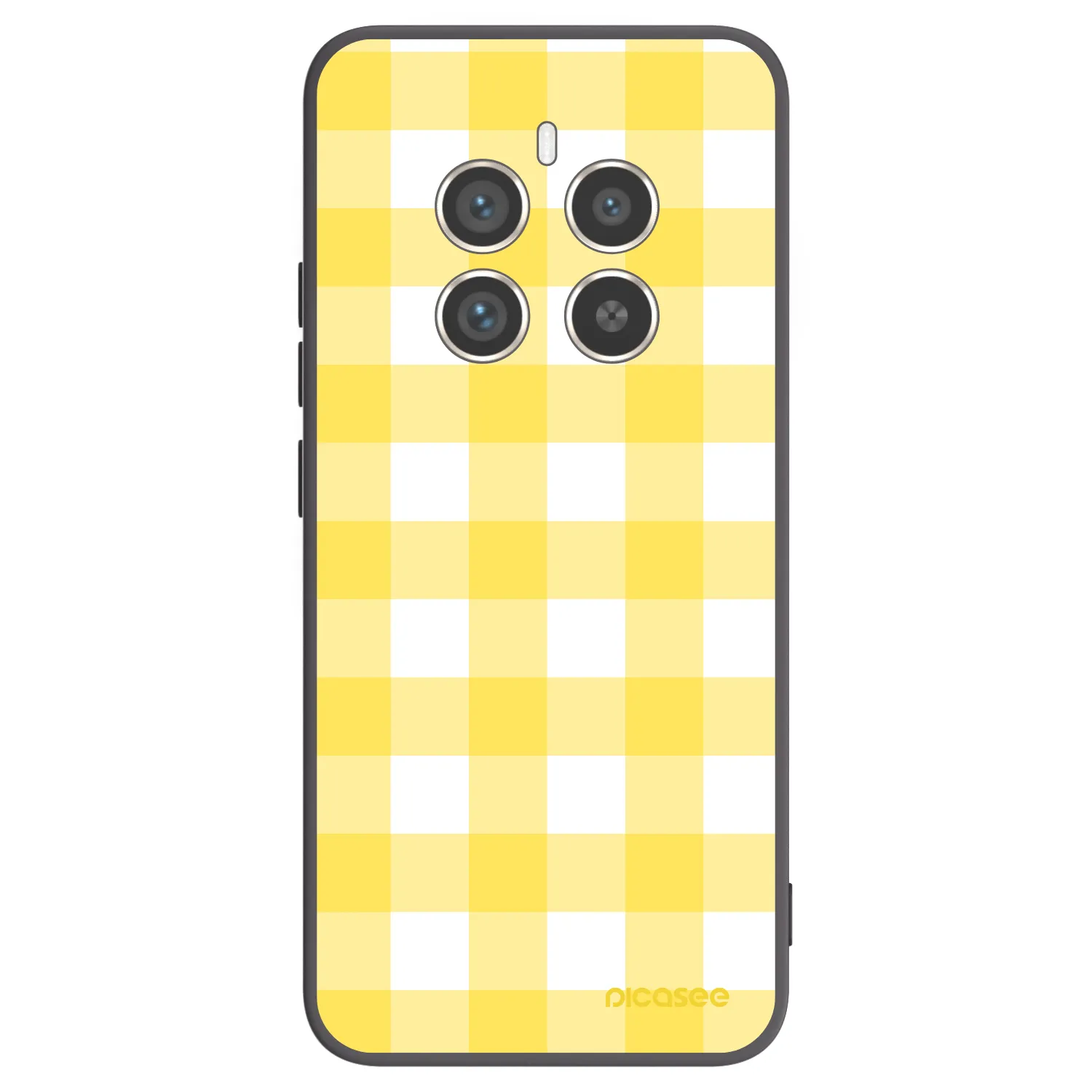 Picasee Μαύρη θήκη σιλικόνης για Realme 12 Pro 5G - Gride lemon