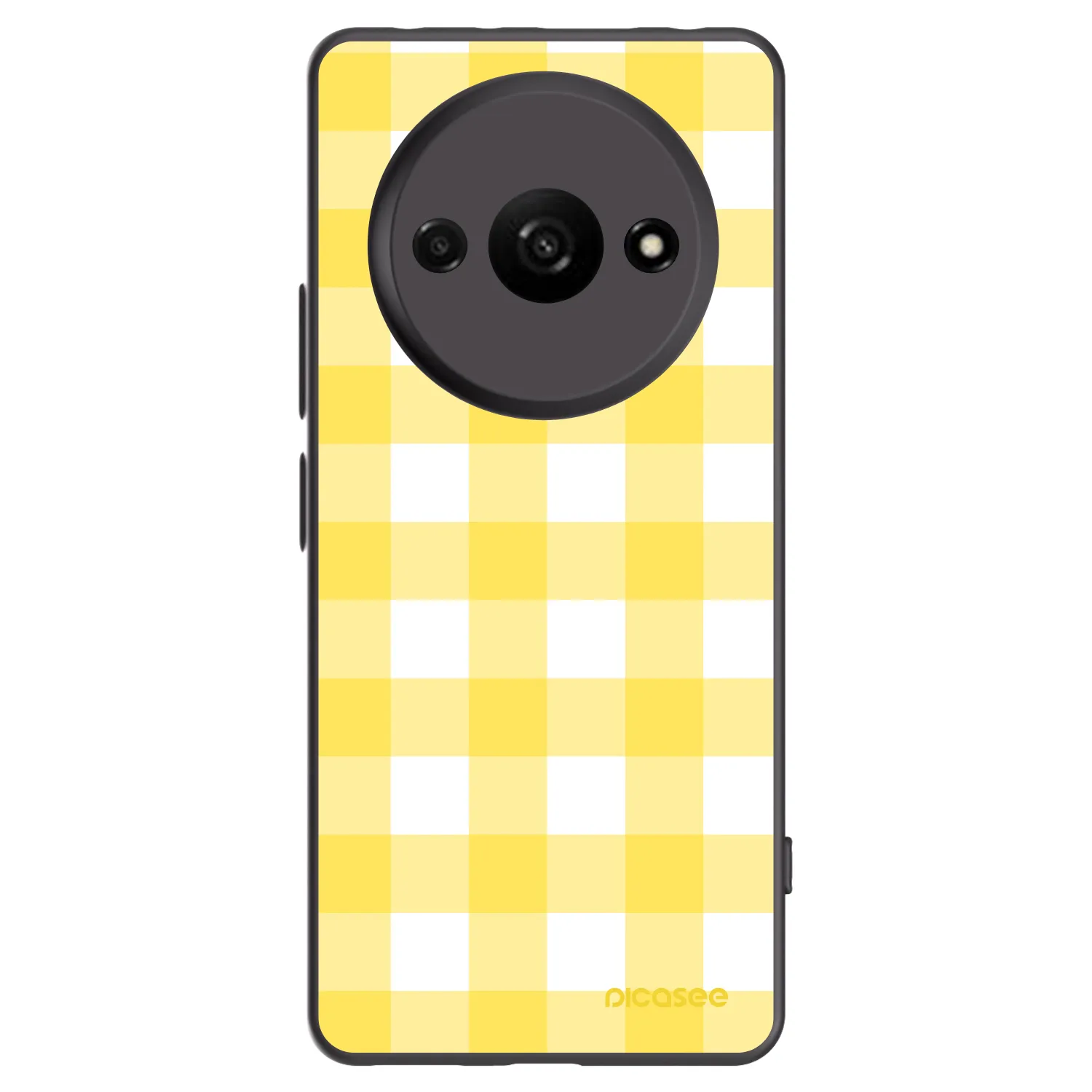 Picasee Μαύρη θήκη σιλικόνης για Xiaomi Redmi A3 - Gride lemon
