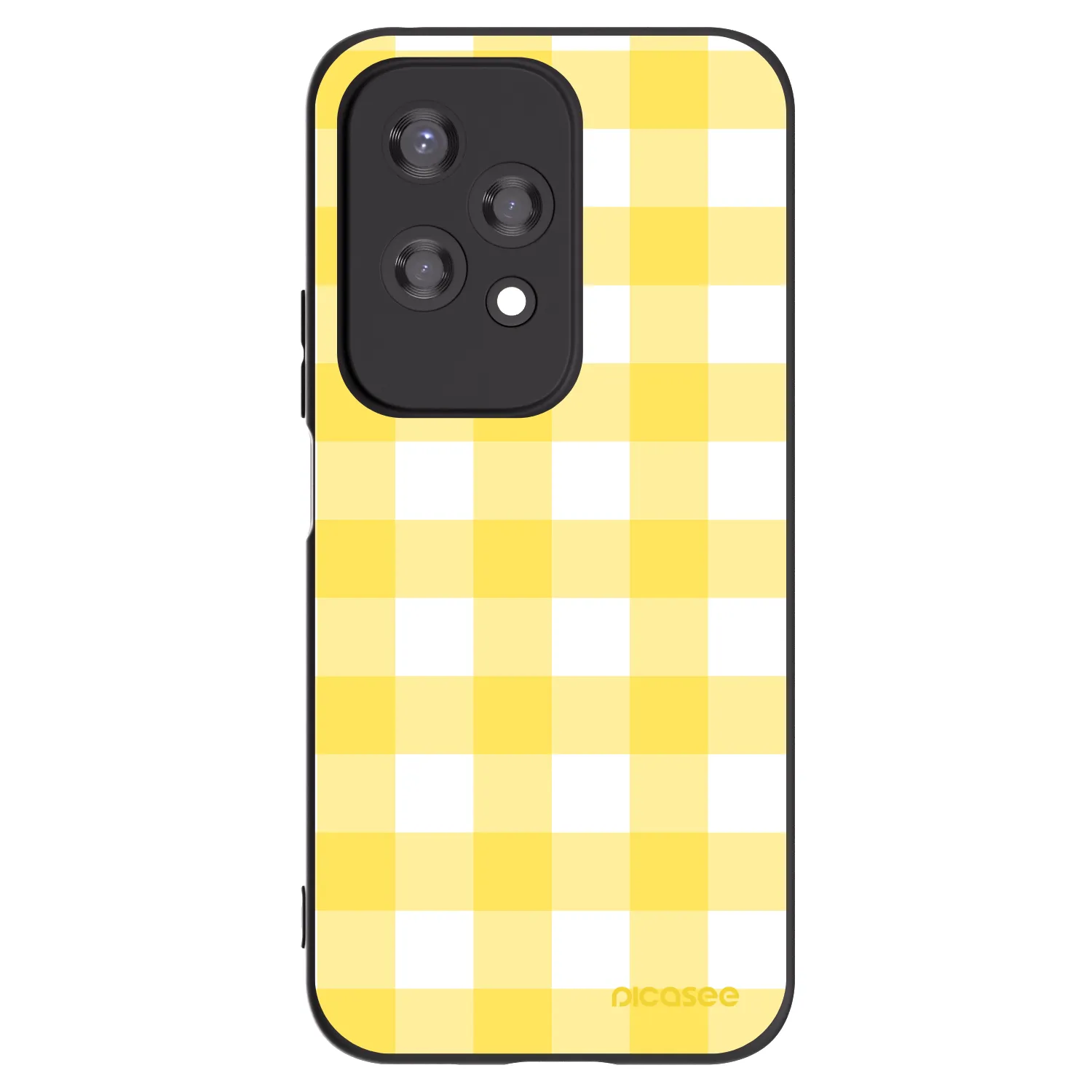 Picasee Μαύρη θήκη σιλικόνης για Honor 200 Lite - Gride lemon