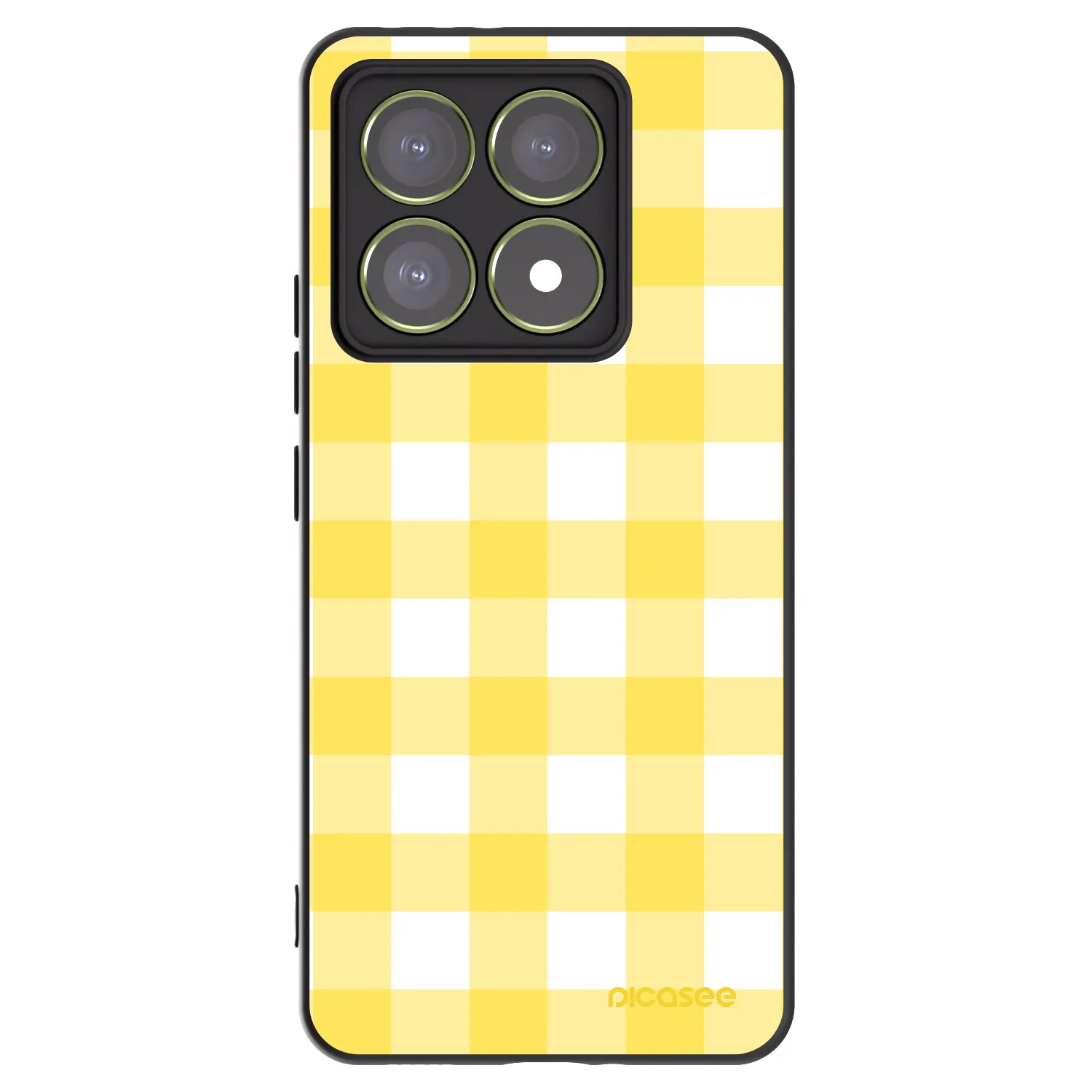 Picasee Μαύρη θήκη σιλικόνης για Xiaomi 14T - Gride lemon