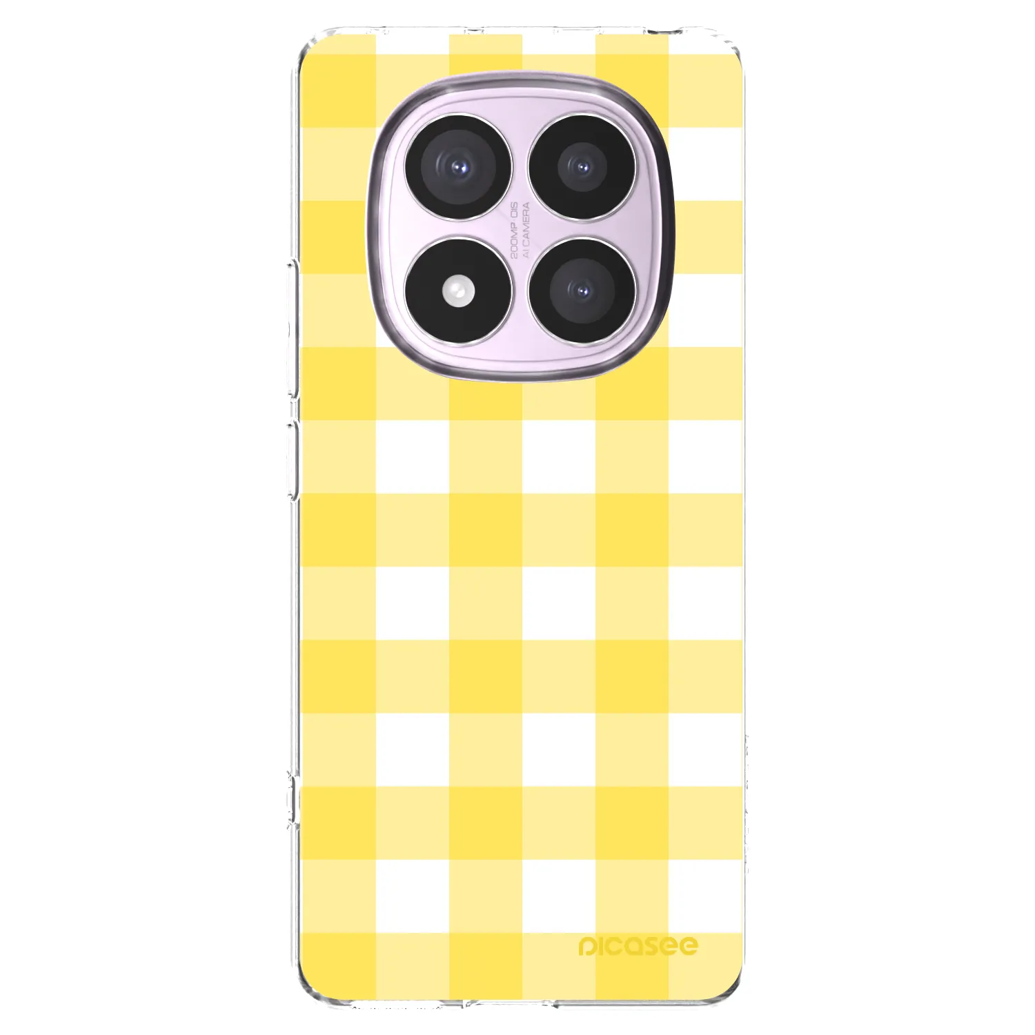 Picasee διαφανής θήκη σιλικόνης Xiaomi Redmi Note 14 Pro 5G - Gride lemon