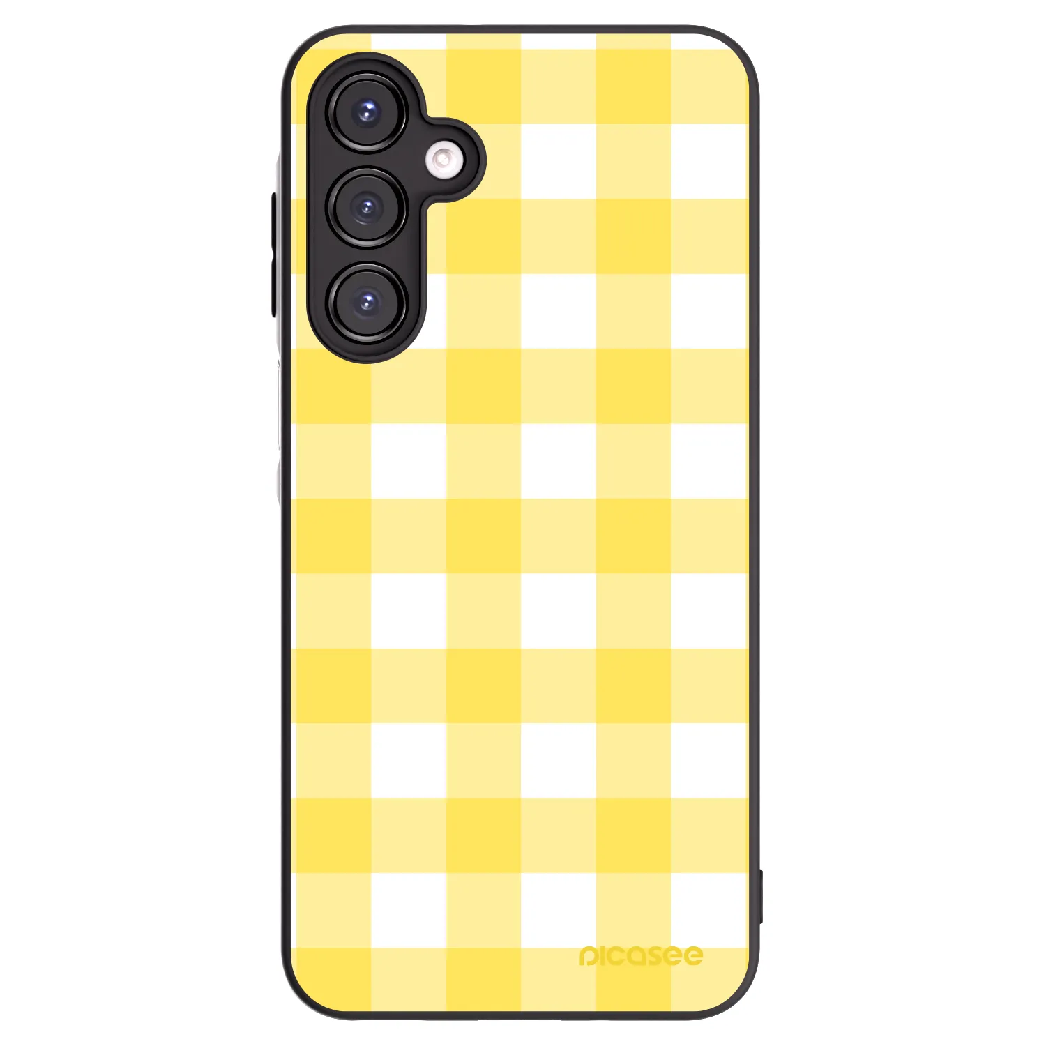 Picasee Μαύρη θήκη σιλικόνης για Samsung Galaxy A16 5G - Gride lemon