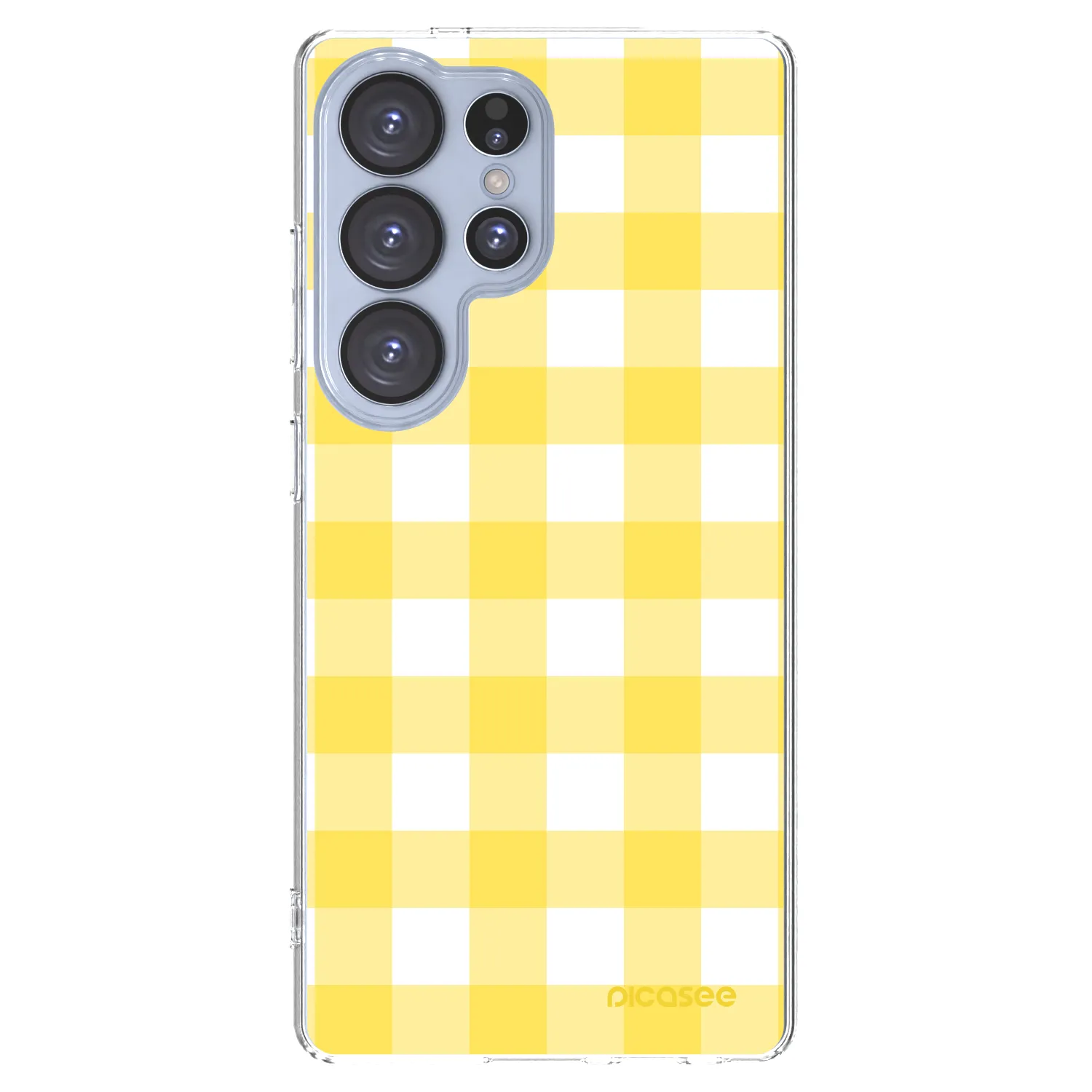 Picasee διαφανής θήκη σιλικόνης Samsung Galaxy S25 Ultra 5G - Gride lemon