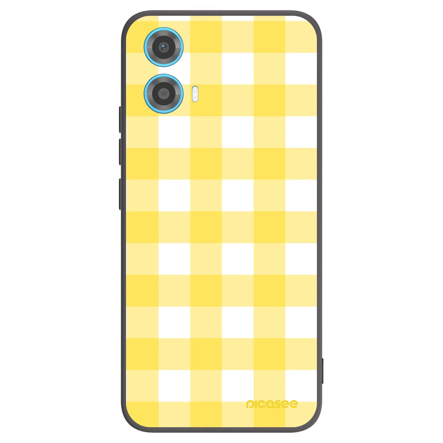 Picasee Μαύρη θήκη σιλικόνης για Motorola Moto G34 5G - Gride lemon