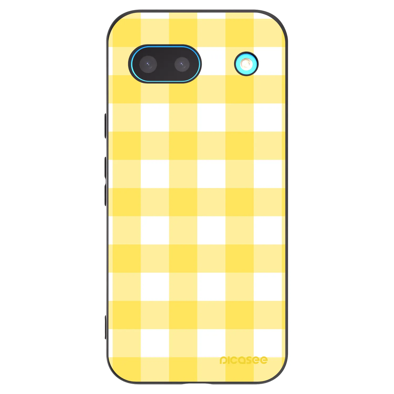 Picasee Μαύρη θήκη σιλικόνης για Google Pixel 8 - Gride lemon