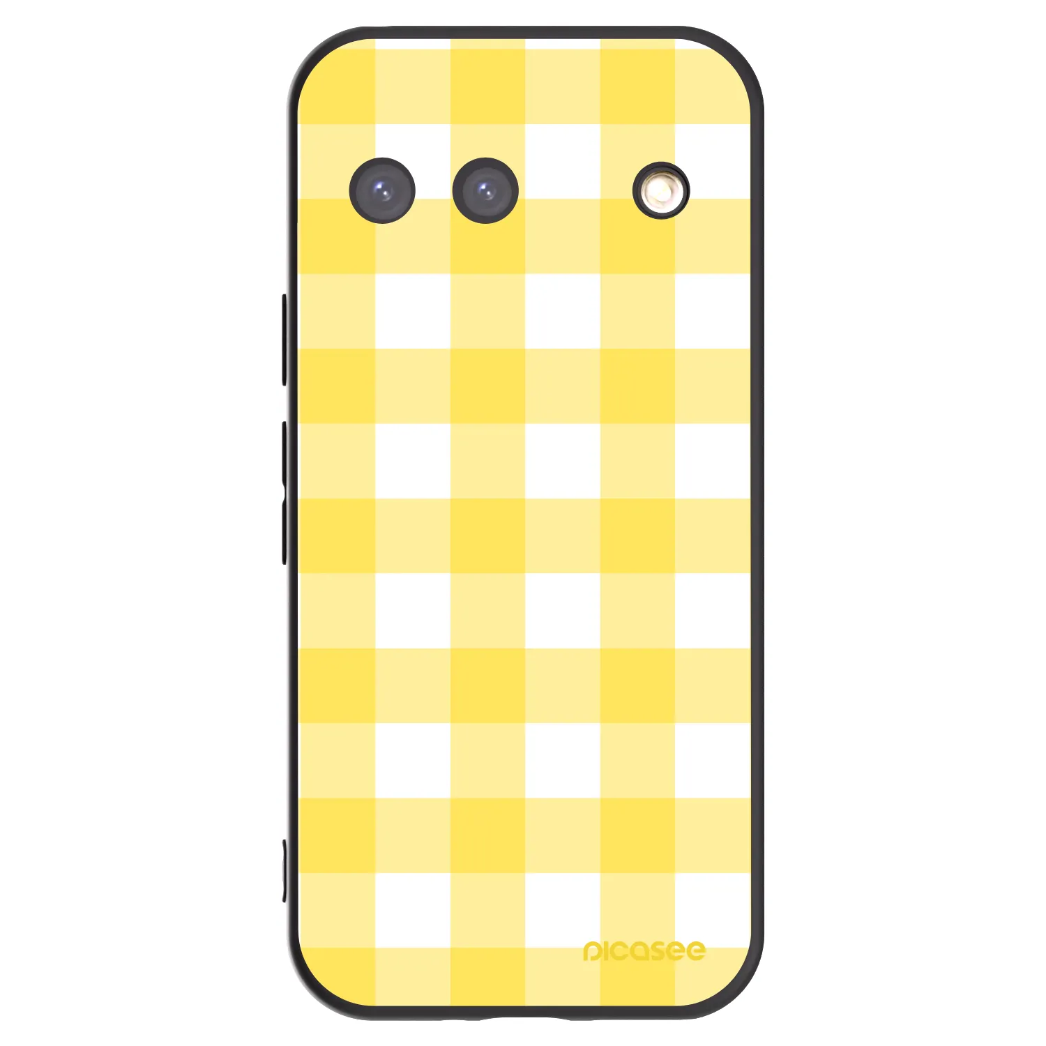 Picasee Μαύρη θήκη σιλικόνης για Google Pixel 9 - Gride lemon
