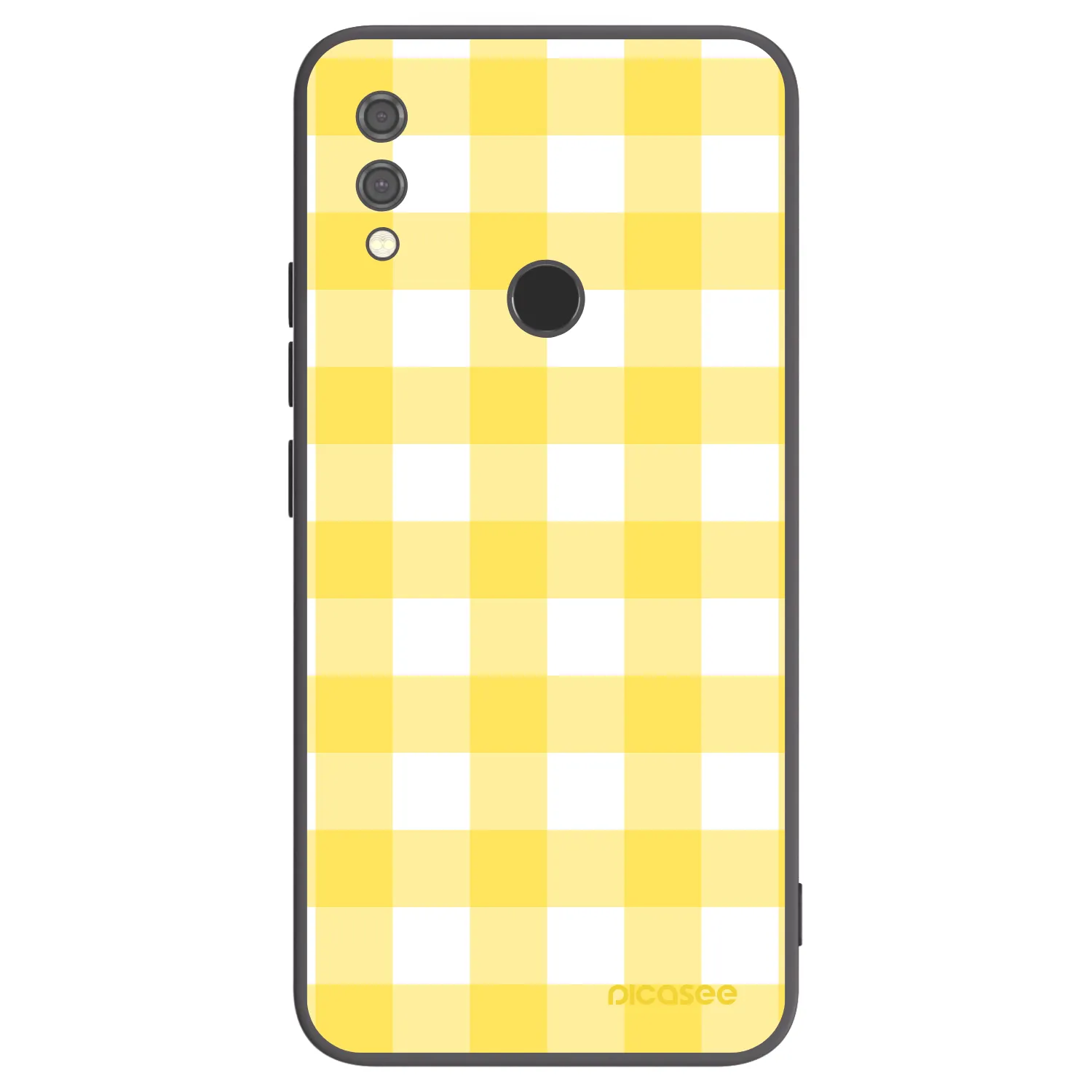 Picasee Μαύρη θήκη σιλικόνης για Xiaomi Redmi Note 7 - Gride lemon