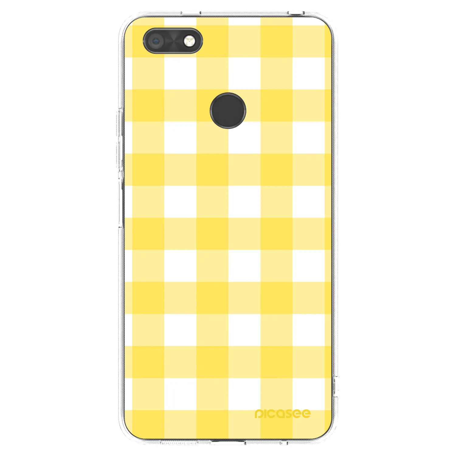 Picasee διαφανής θήκη σιλικόνης Huawei P9 Lite Mini - Gride lemon